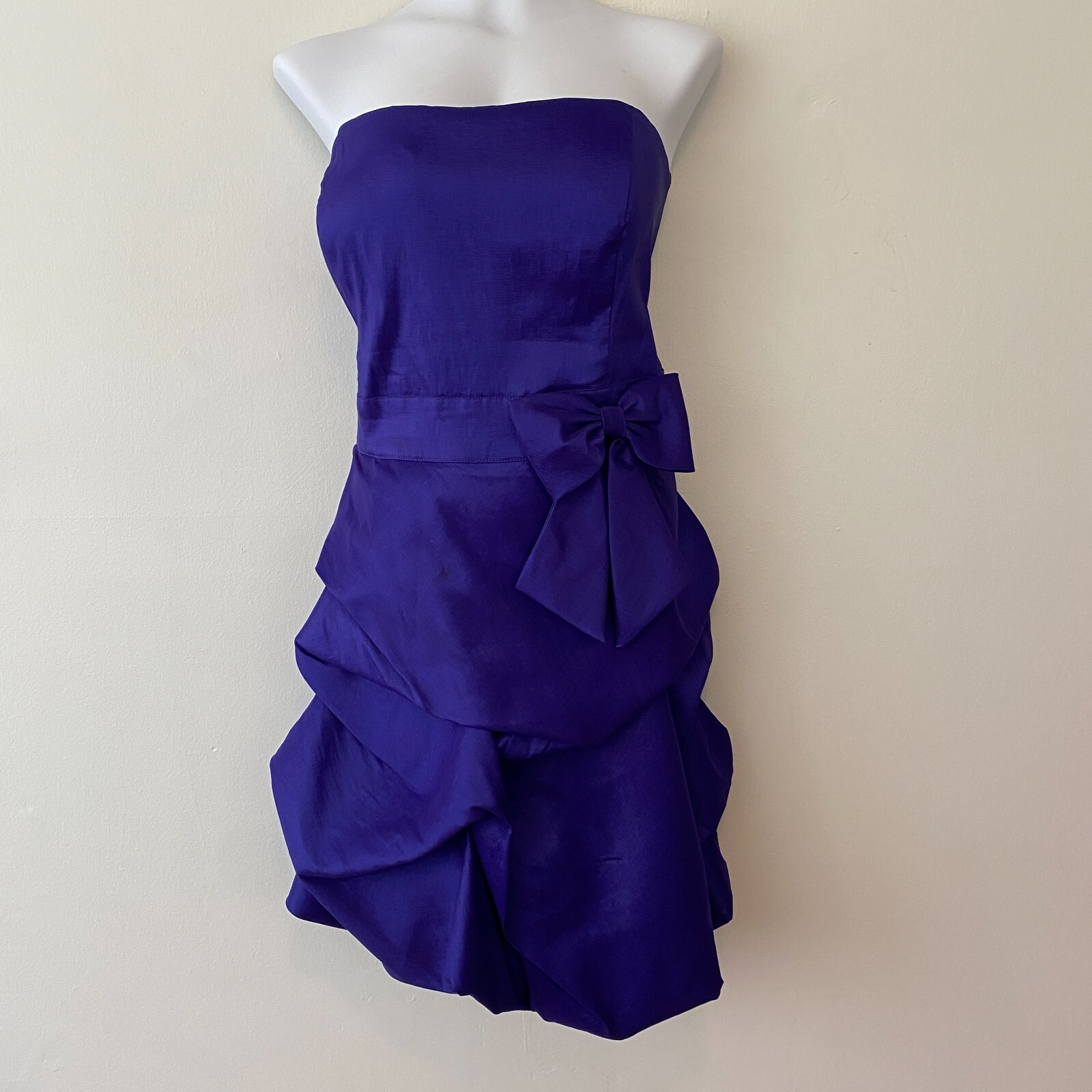 Masquerade Purple Strapless Short Prom Formal Dress Womens Size 20