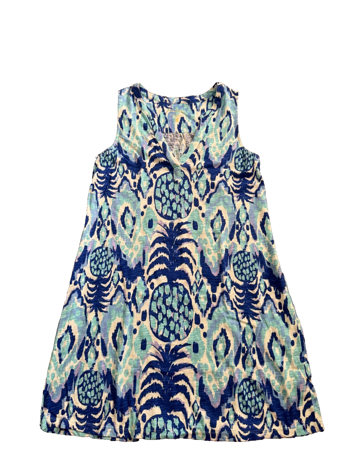 Lilly Pulitzer Women’s Dev Dress Medium Serene Blue Tropi Call Me