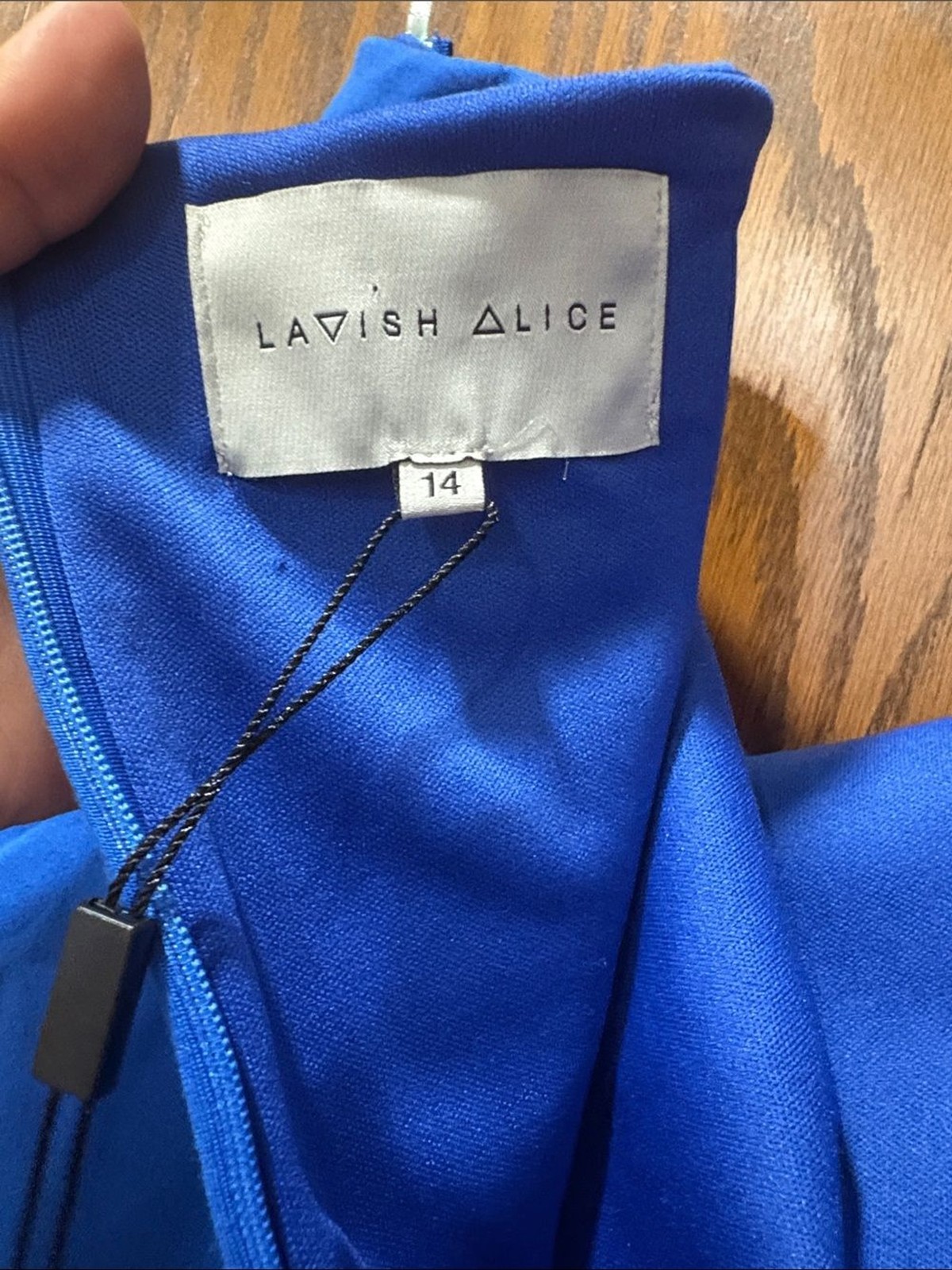 Lavish Alice Off-Shoulder Strapless Royal Blue Bodycon Wiggle Sheath Dress 14