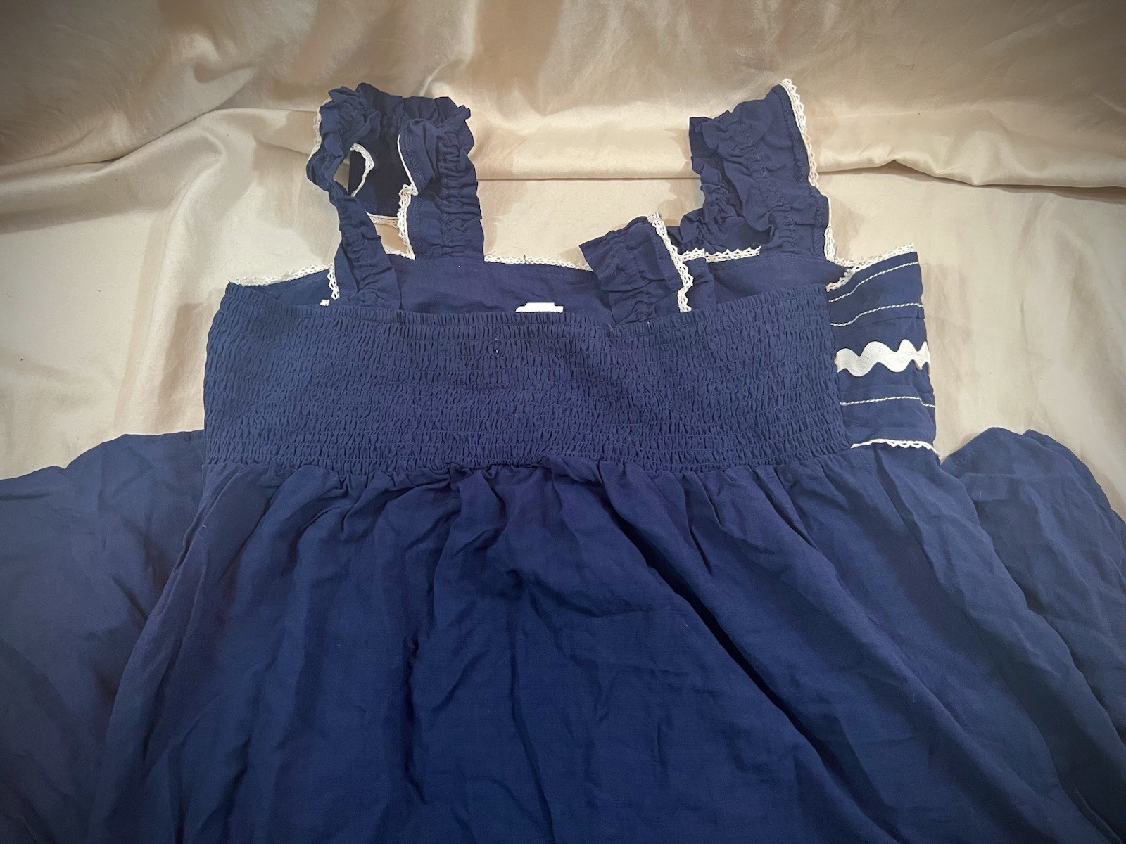 Stitch Fix Mason & Belle Morgana Flutter Sleeve Maxi Dress Navy Size XL