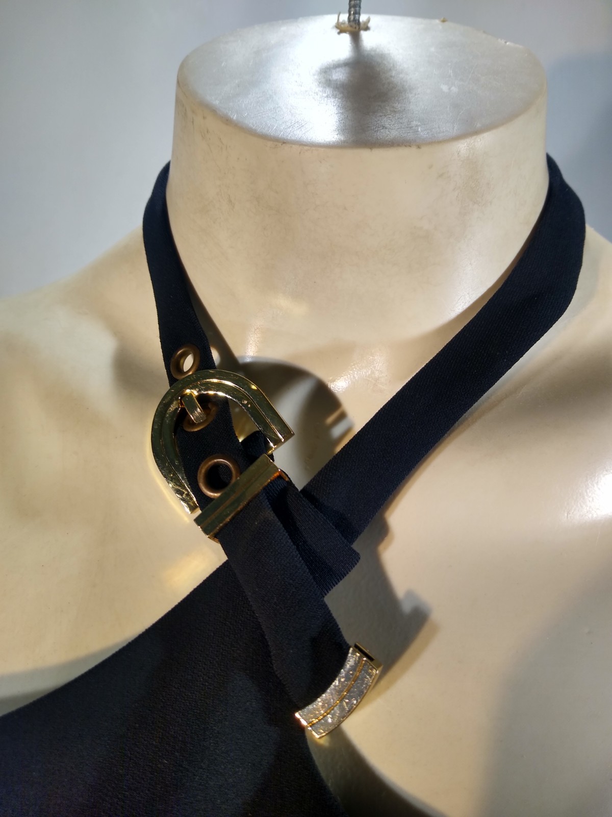 Versace runway Ad Campaign Bondage Dress rare Collab