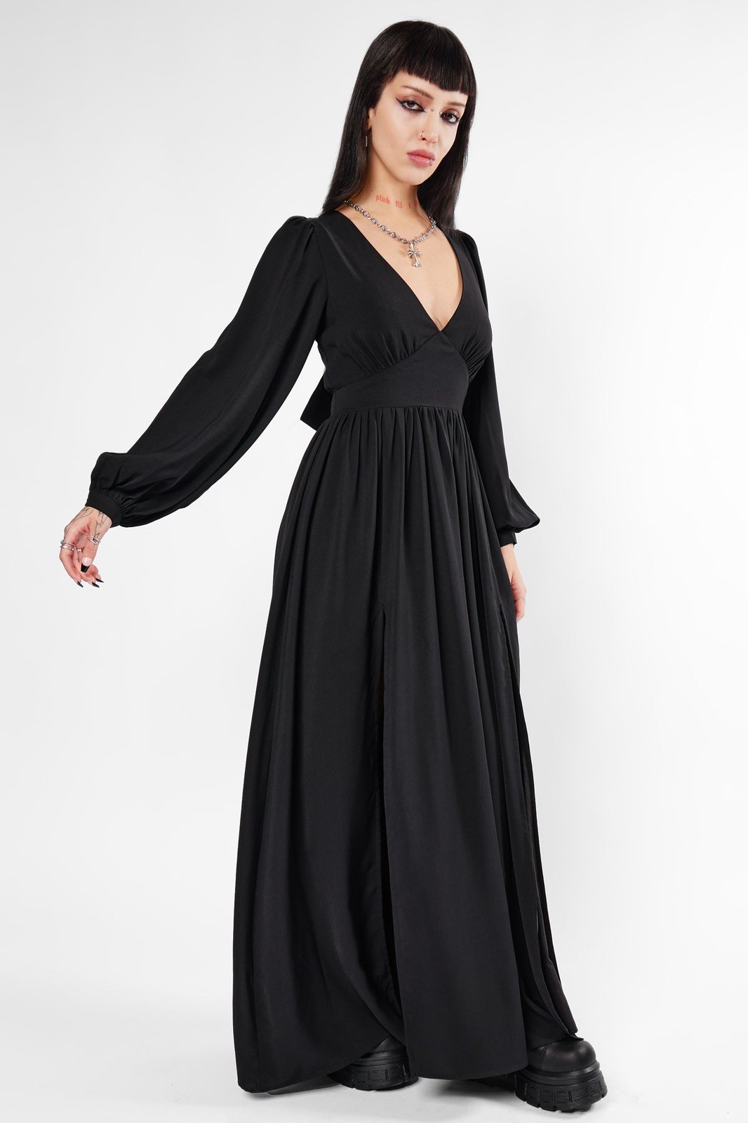 NWOT Mary Wyatt Morgana Tie Back Maxi Dress Size UK 14 *RRP £90*