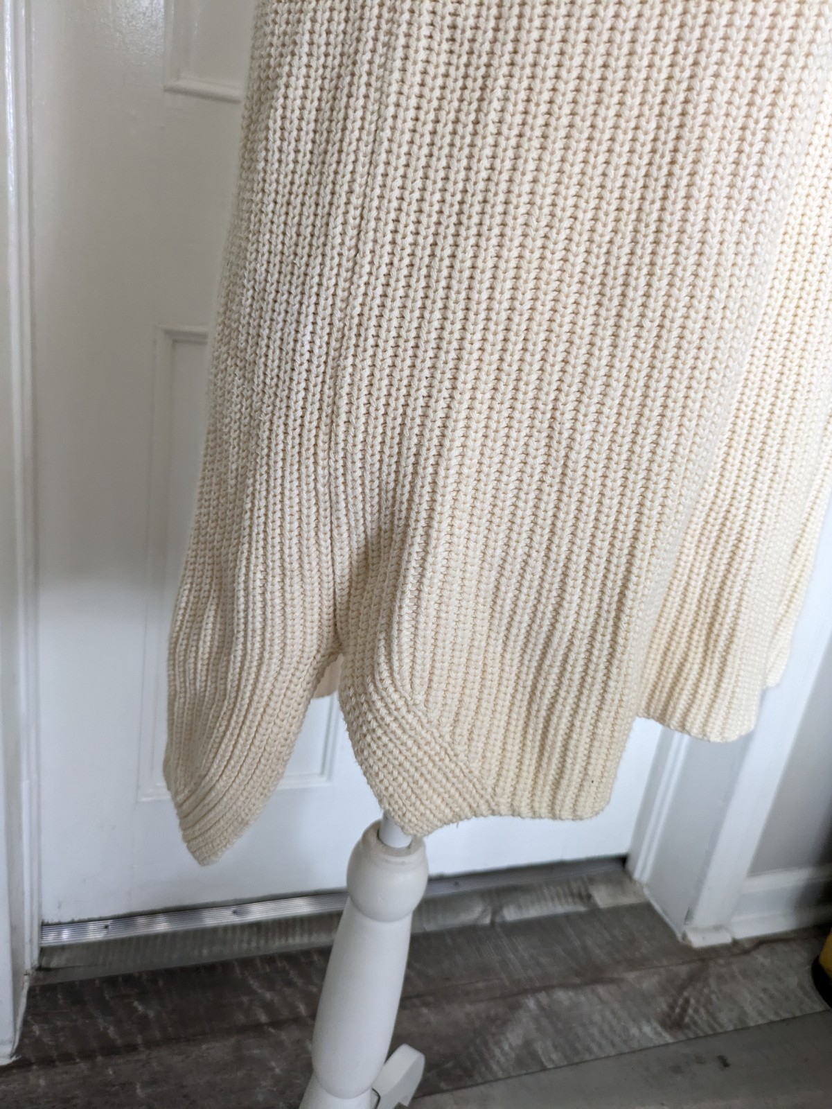 Anthro Callahan Knit Sleeveless Tunic Top Sweater XS Beige Minimalist Relaxed