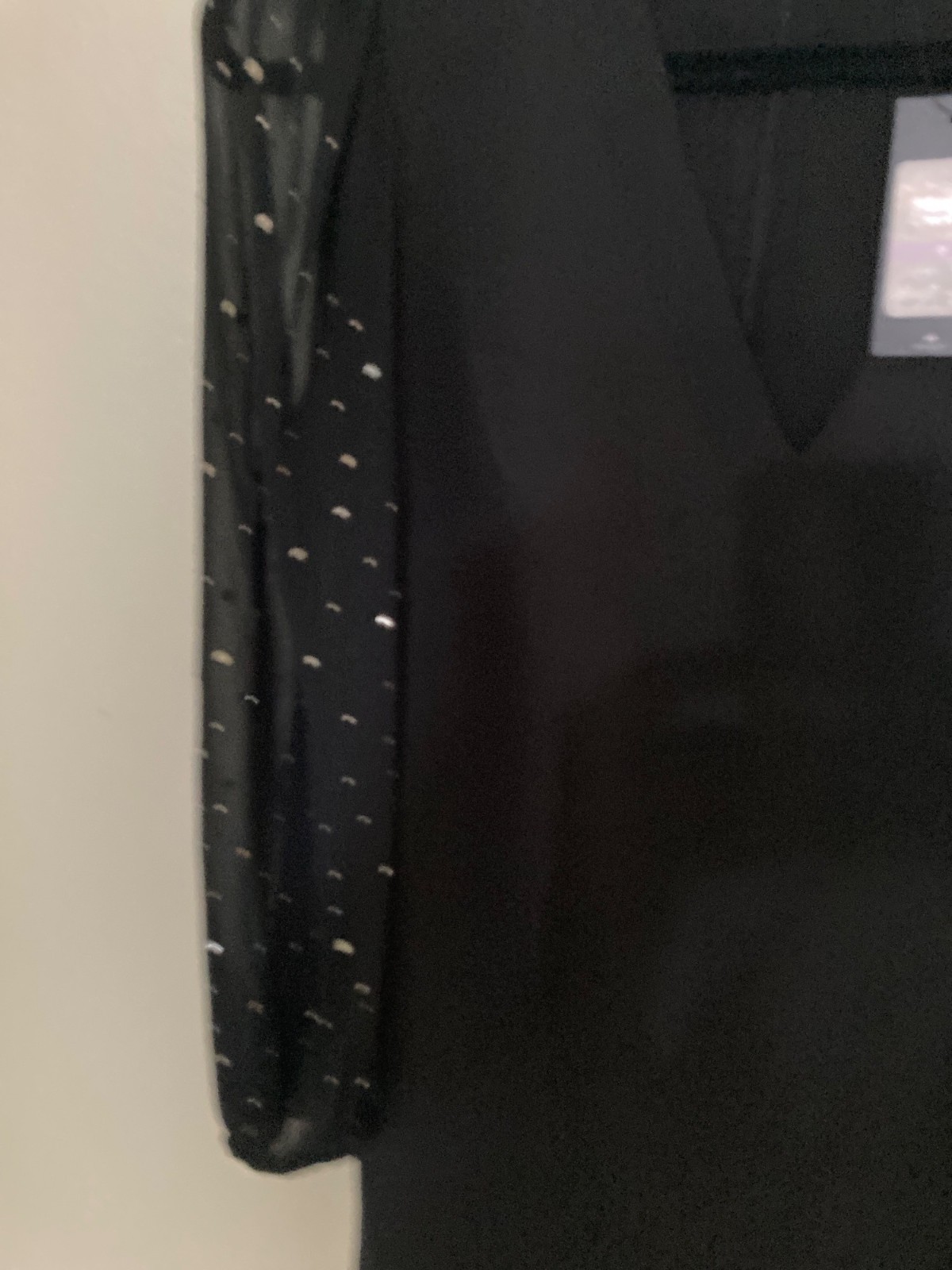 Tommy Hilfiger Women’s Rhinestone-Sleeve Shift Dress Black Varies NWT