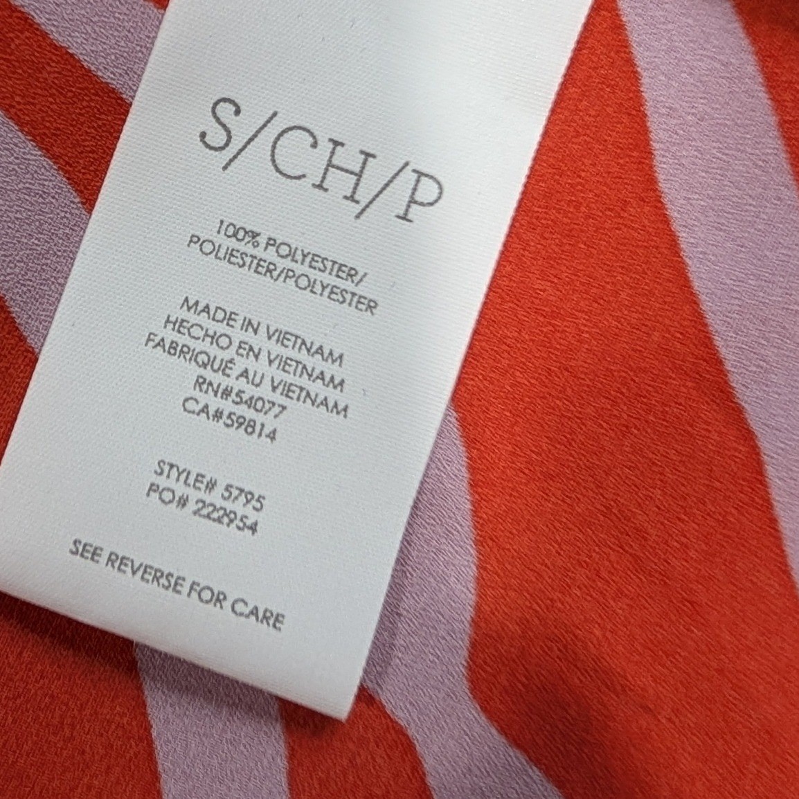Cabi Zebra Print Midi Dress Red Lavender Faux Wrap Tulip Hem 5795 Womens Small