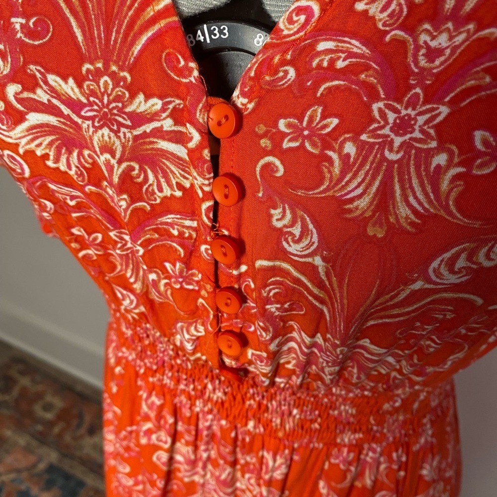 ABLE THE LABEL OSAKA MAXI FLUTTER SLEEVE DRESS SIZE XSMALL 2-4