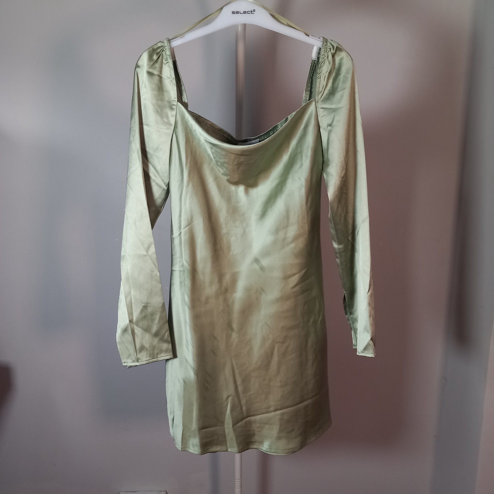 Princess Polly Green Dress Women’s NEW Off Shoulder UK Size 6 BNWT