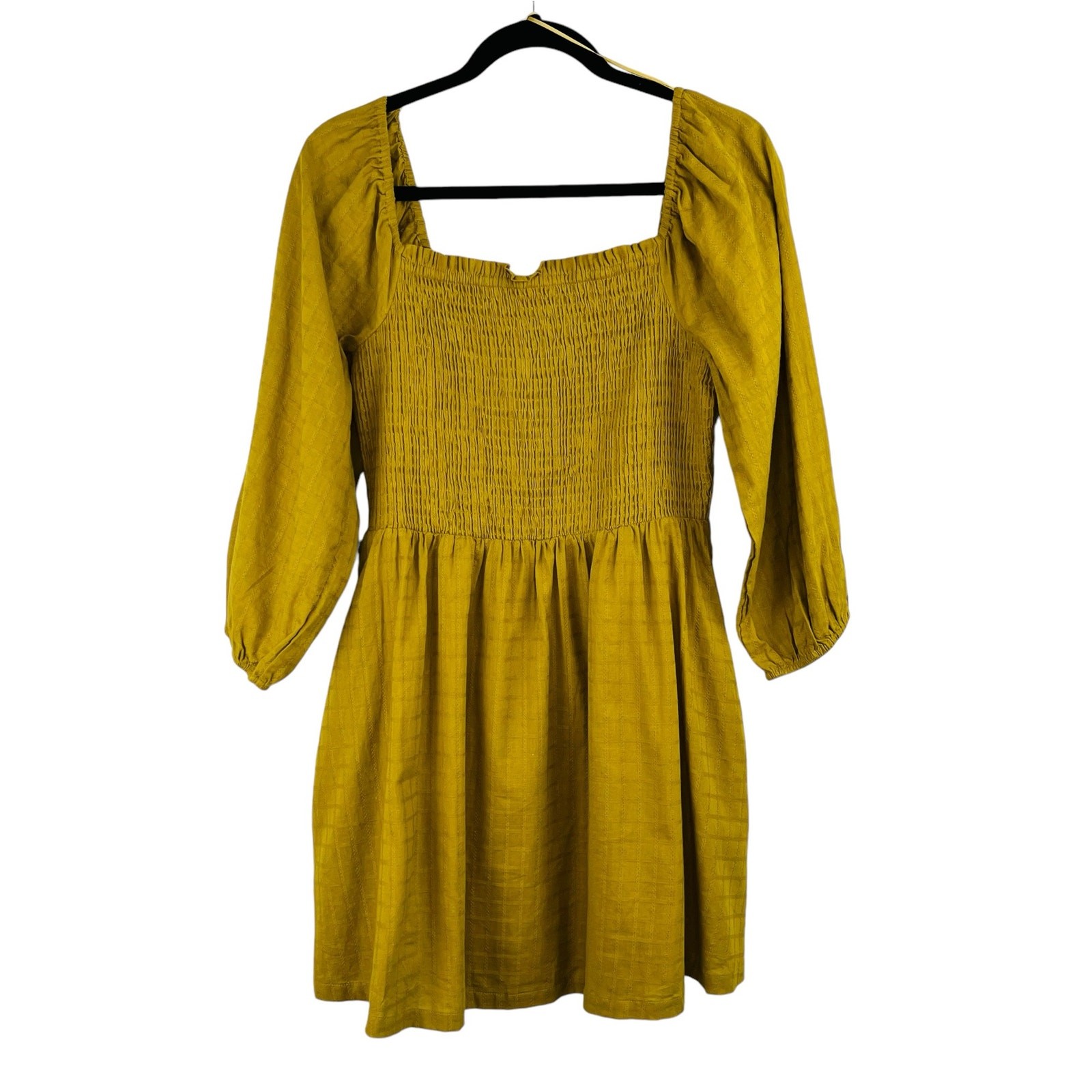 Lost + Wander Forest Jewel Smocked Mini dress in Ecru Olive Medium NWT MSRP $118