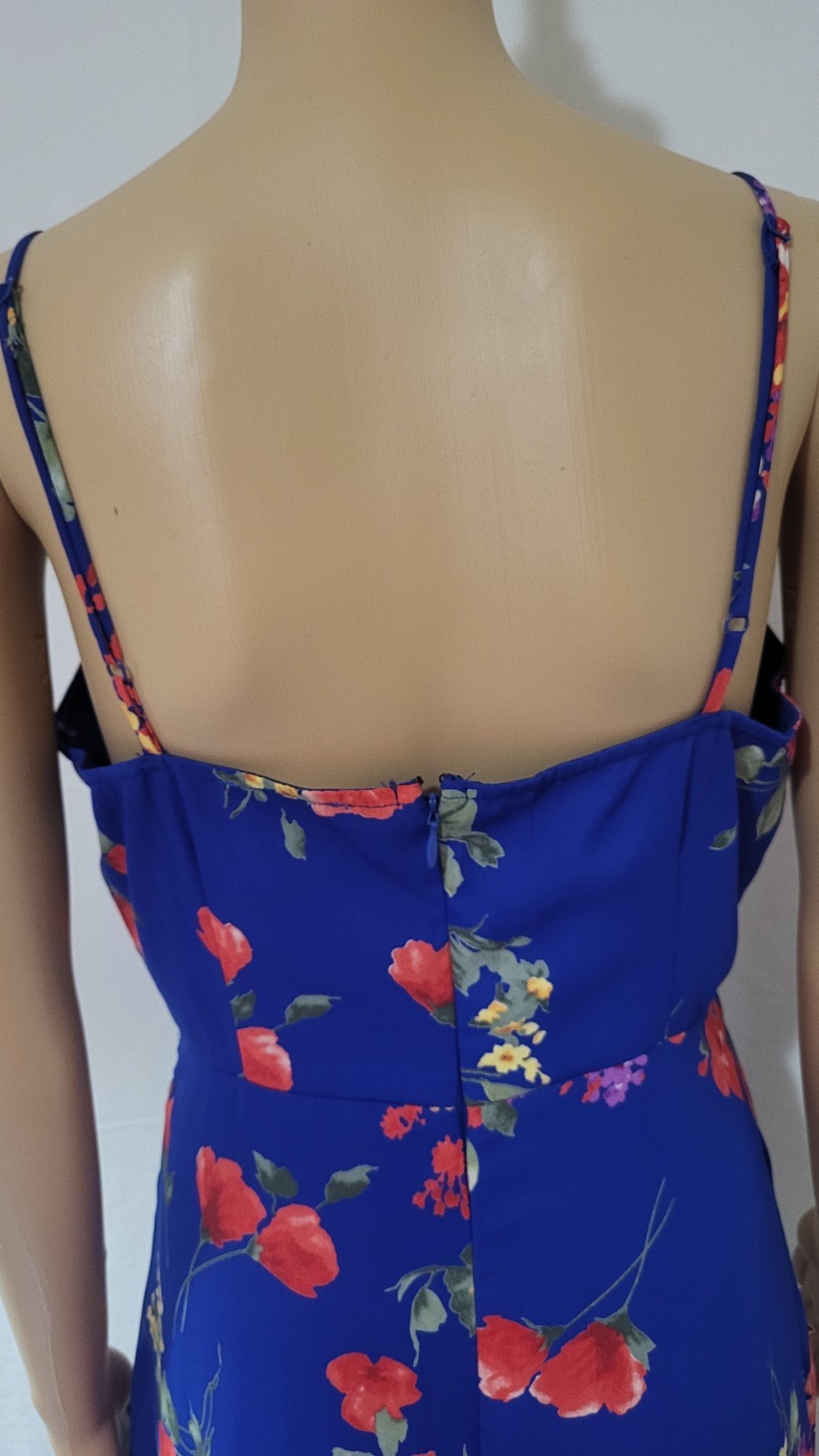 Altar’d State Womens Blue Floral Sundress Fit & Flare Size Medium Multicolor