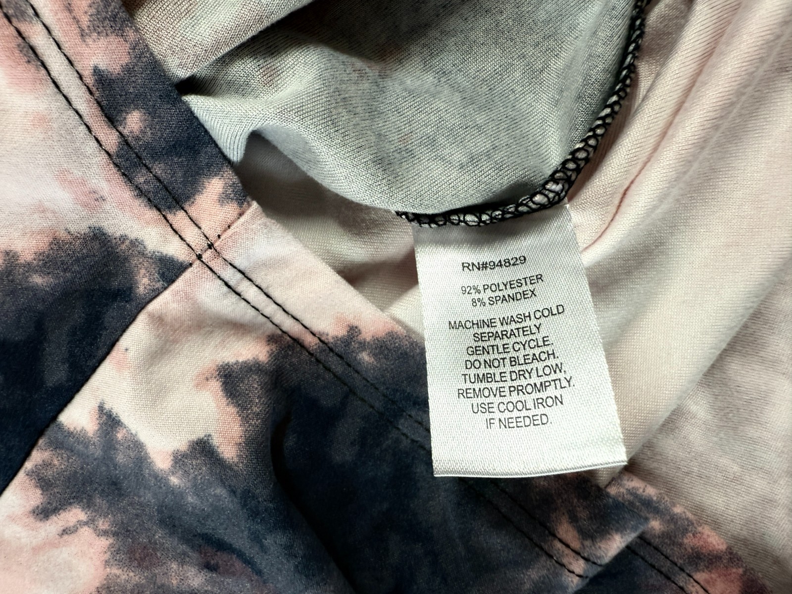 Derek Heart Tie Dye Multicolor Size S Soft Hippie Above The Knee Hoodie Dress