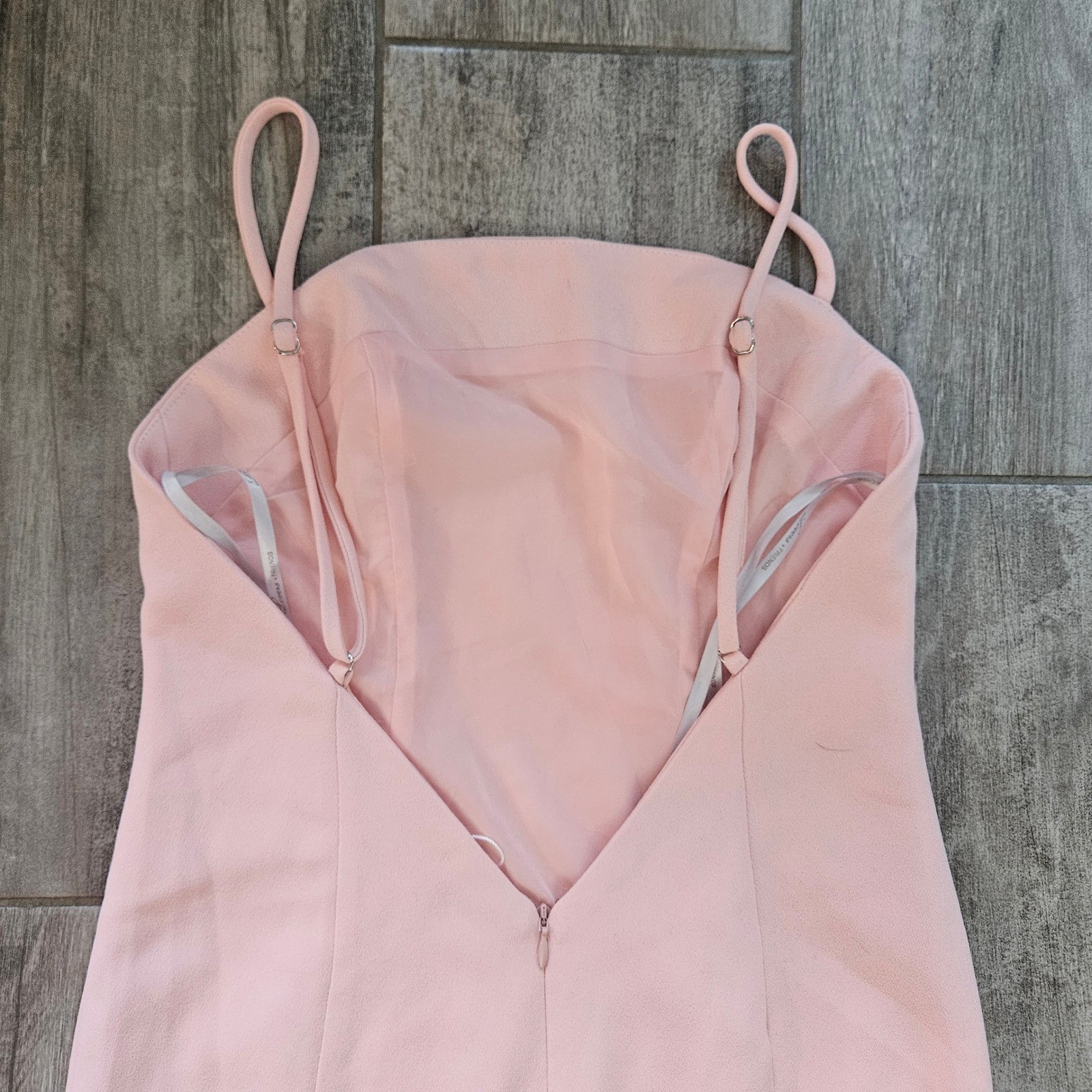 Lovers + Friends James Mermaid Midi Gown Size XS Pink NEW Ruffle Formal Dress