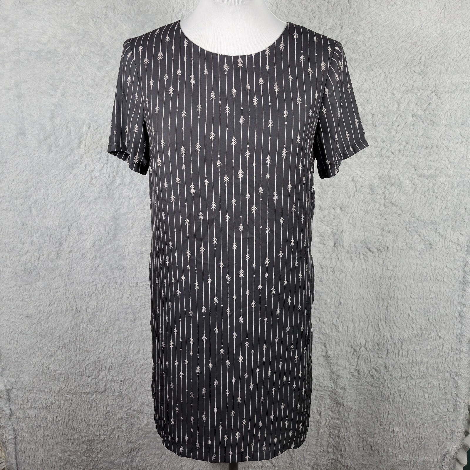 Pink Martini Sheath Dress Womens Small Brown Short Sleeve Pockets Lined – FLAW