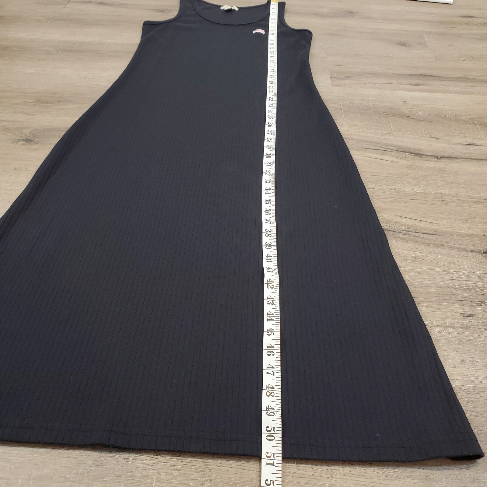 Basic Equipment Ribbed Maxi Dress sz M Blue USA Sleeveless