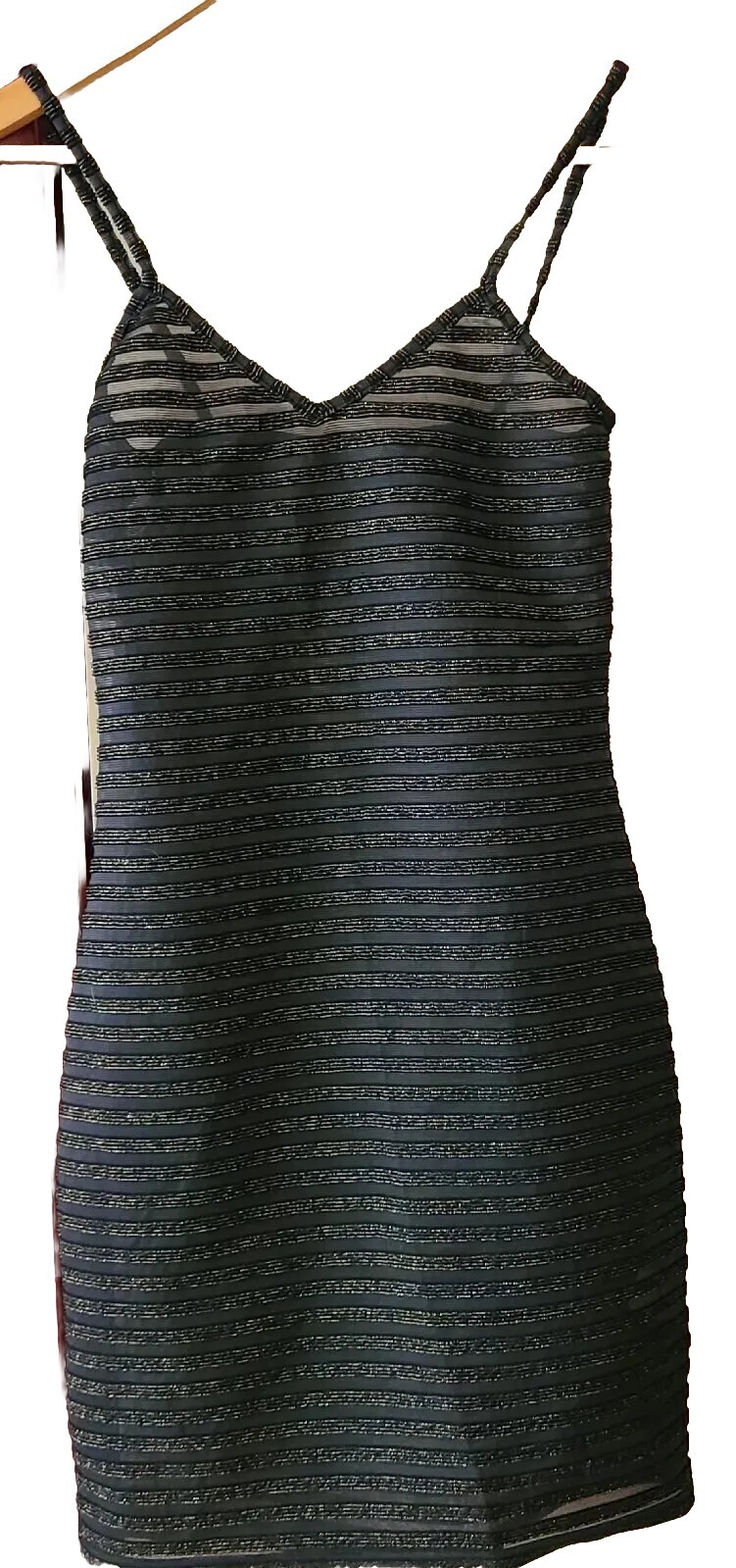 UK8 BOOHOO Sexy Stretchy Metallic Glitter Mesh Clubbing Party Rave Dress SALE