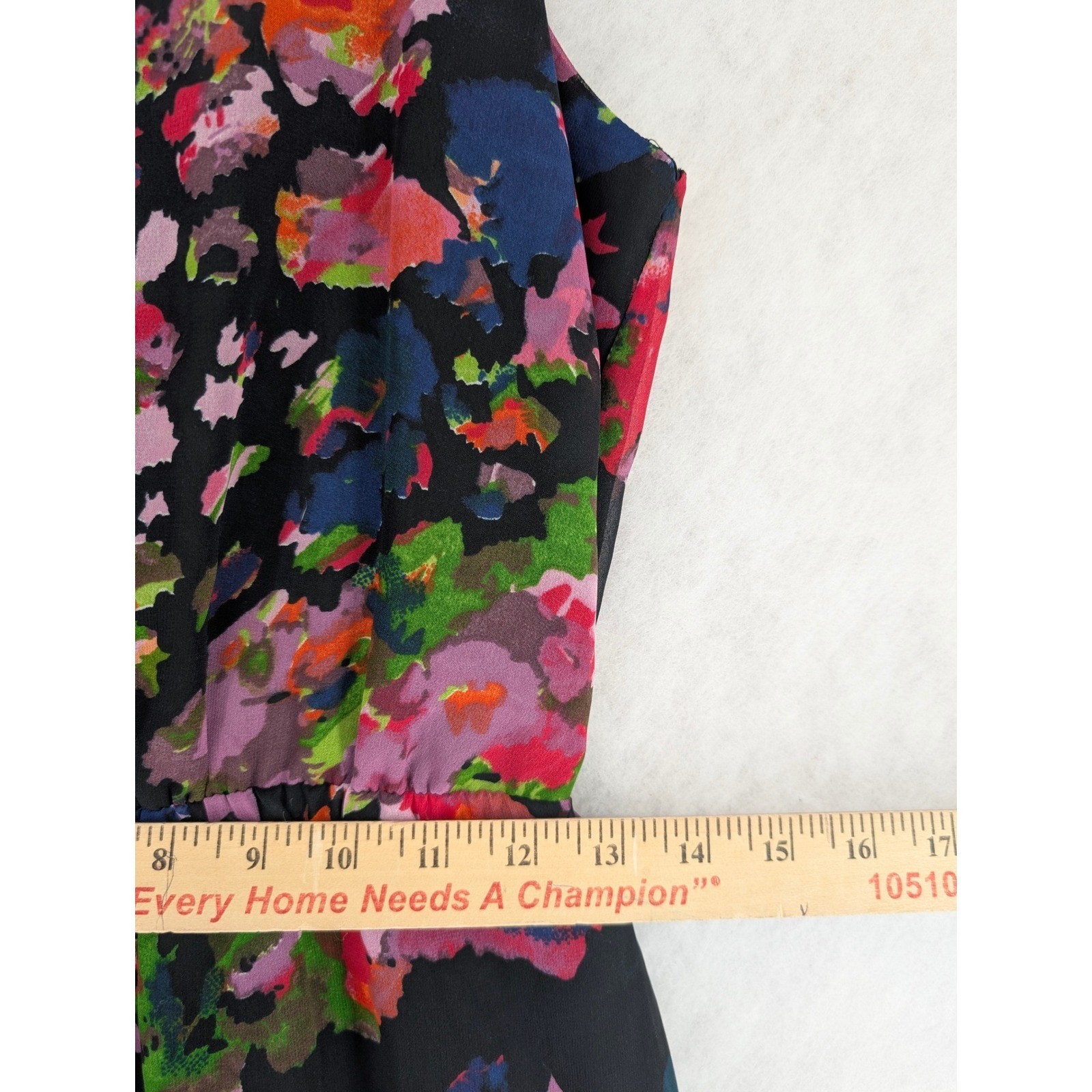 W118 Walter Baker Womens Floral Watercolor Maxi Dress Sleeveless S Racerback