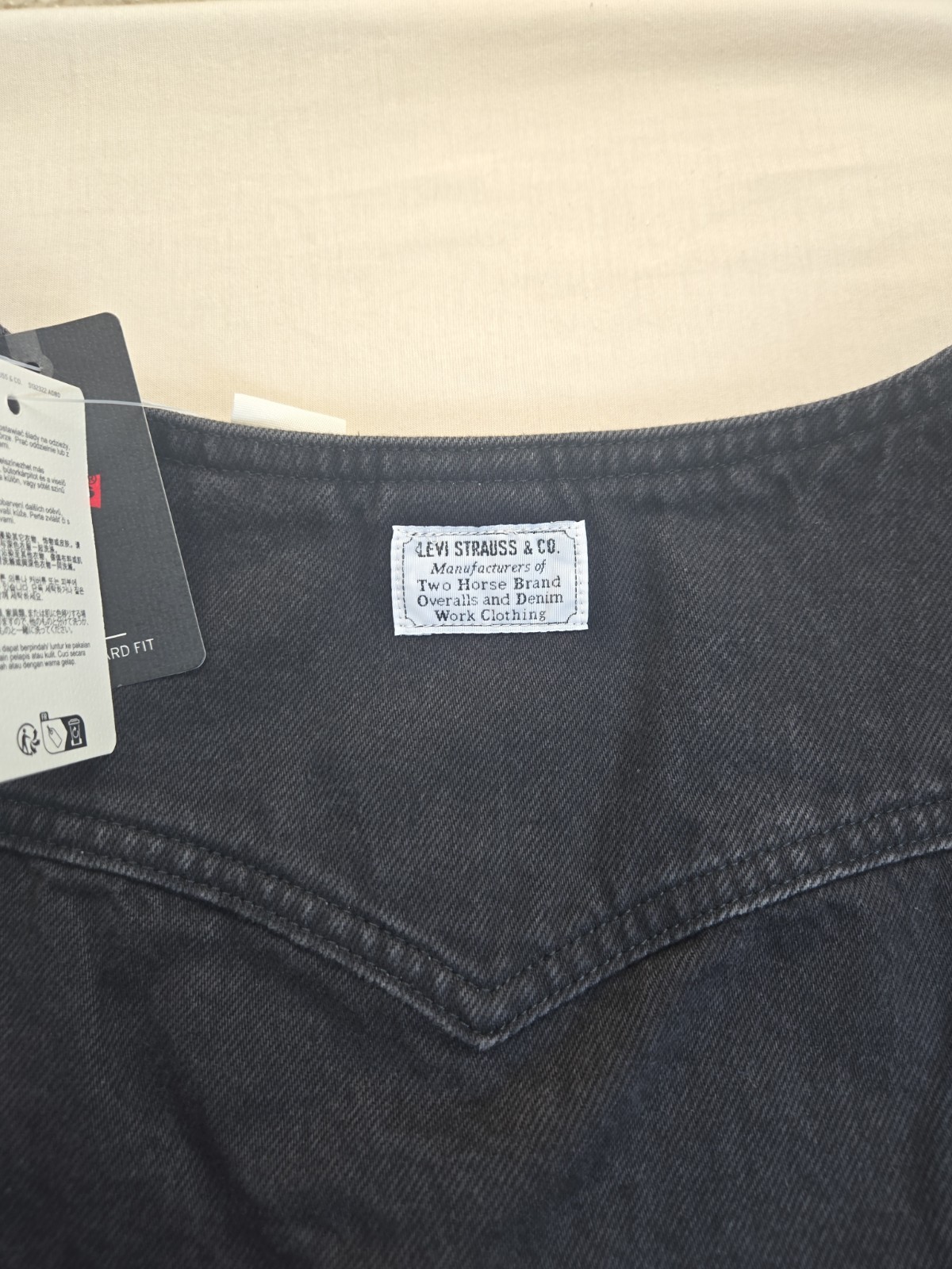 Levi’s Black Denim Dress With Pockets XXL New With Tags Standard Fit