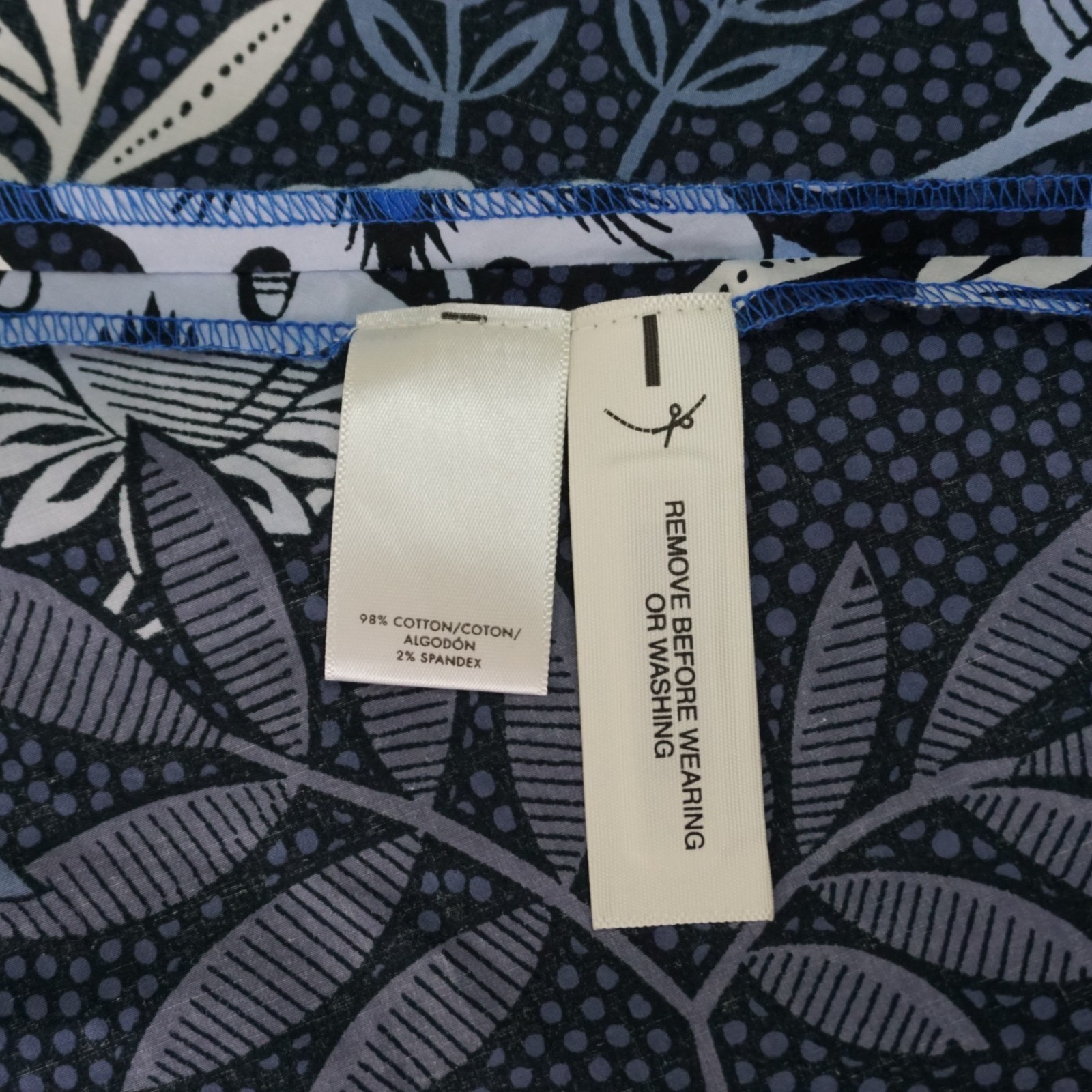 NWT Ann Taylor Petite Blue Floral Belted Poplin Midi Dress Square Neck 2P