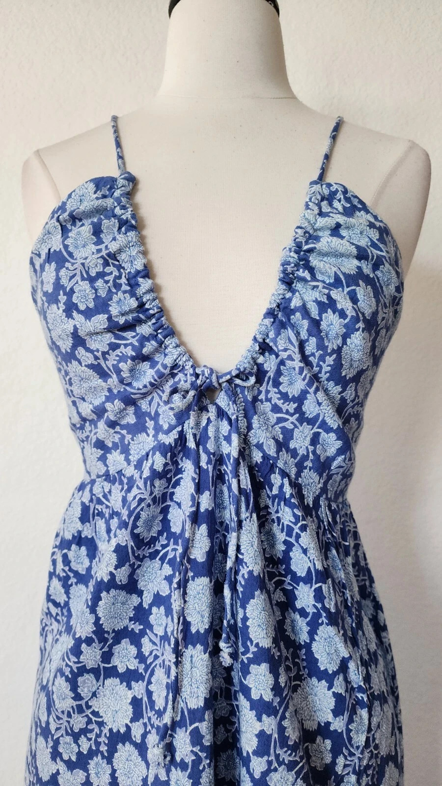 New Anthro Maxi Dress Size Small Linen Wedding Romantic Europe Vacation Coquette