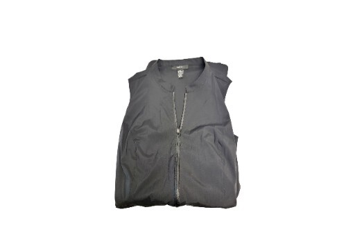 Alfani Black Sleeveless Zip Down Front Mid Length Size 14 Spanex Polyester Nylon