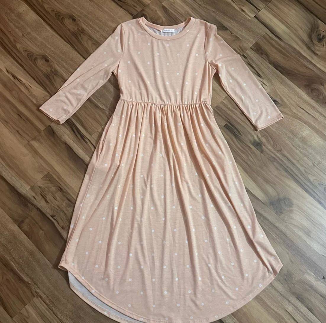 Reborn J. Peach and White Dress