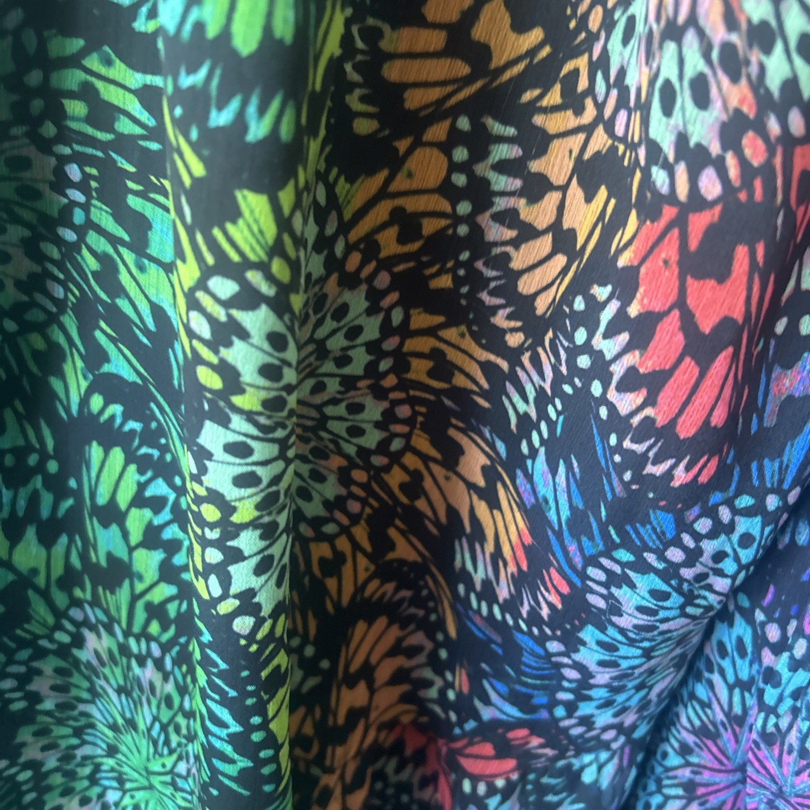 Roman size 20 Green Multi Abstract Print Maxi Wrap Dress Chiffon. Wedding BNWOT