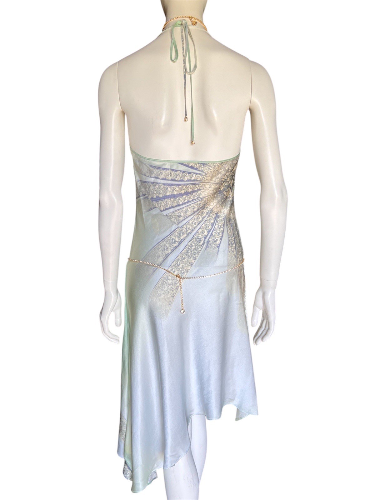 Roberto Cavalli SS 2000 Embellished Dress And Body Chain Runway Set