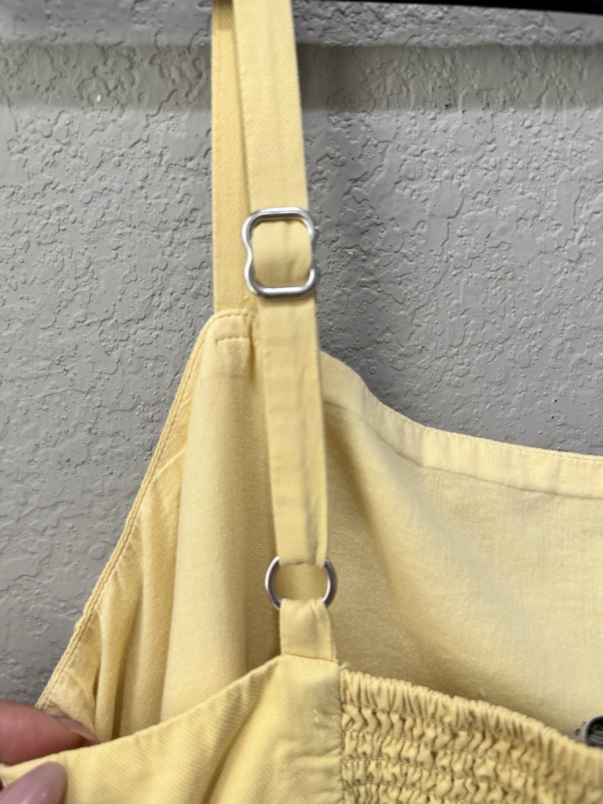 Madewell Cottagecore Summertime Yellow Cotton Modal Cami Midi Dress Size Small