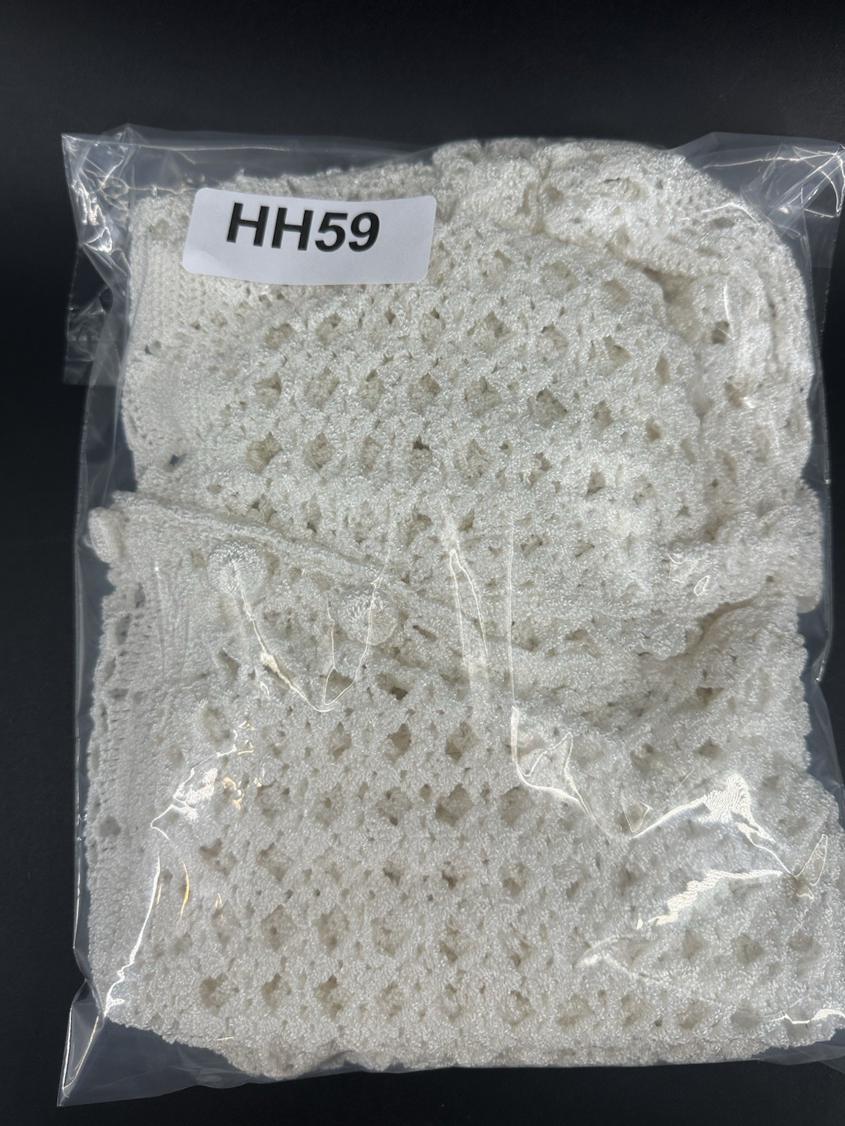 BCBG MaxAzria White Crochet Open Knit Boho Sweater S Beach Cardigan HH59
