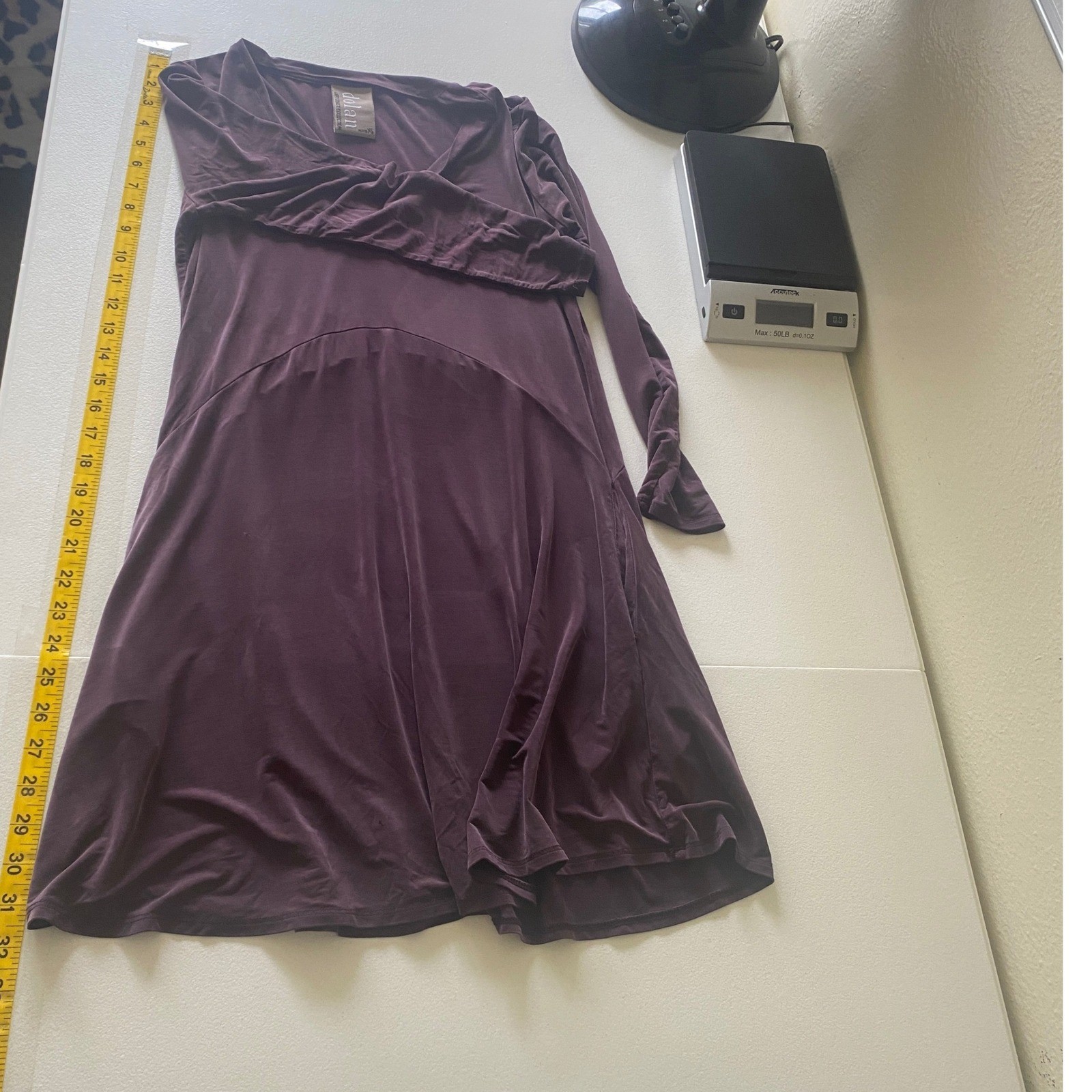 Dolan Left Coast Collection Mini Dress Petite XS Purple Cupro Pockets