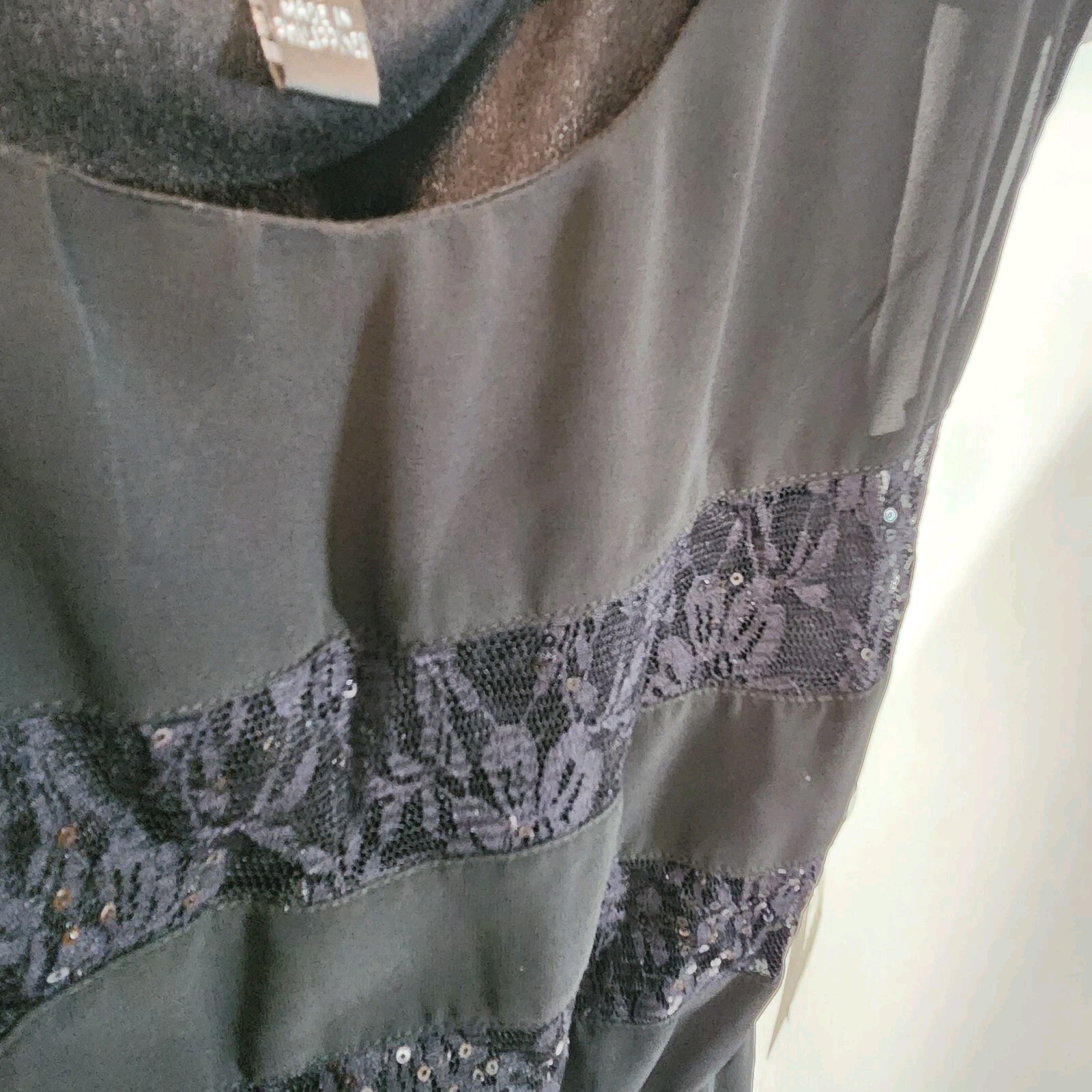 Iz Byer Womens Medium Black Flowy Party Cocktail Dress NWT $58
