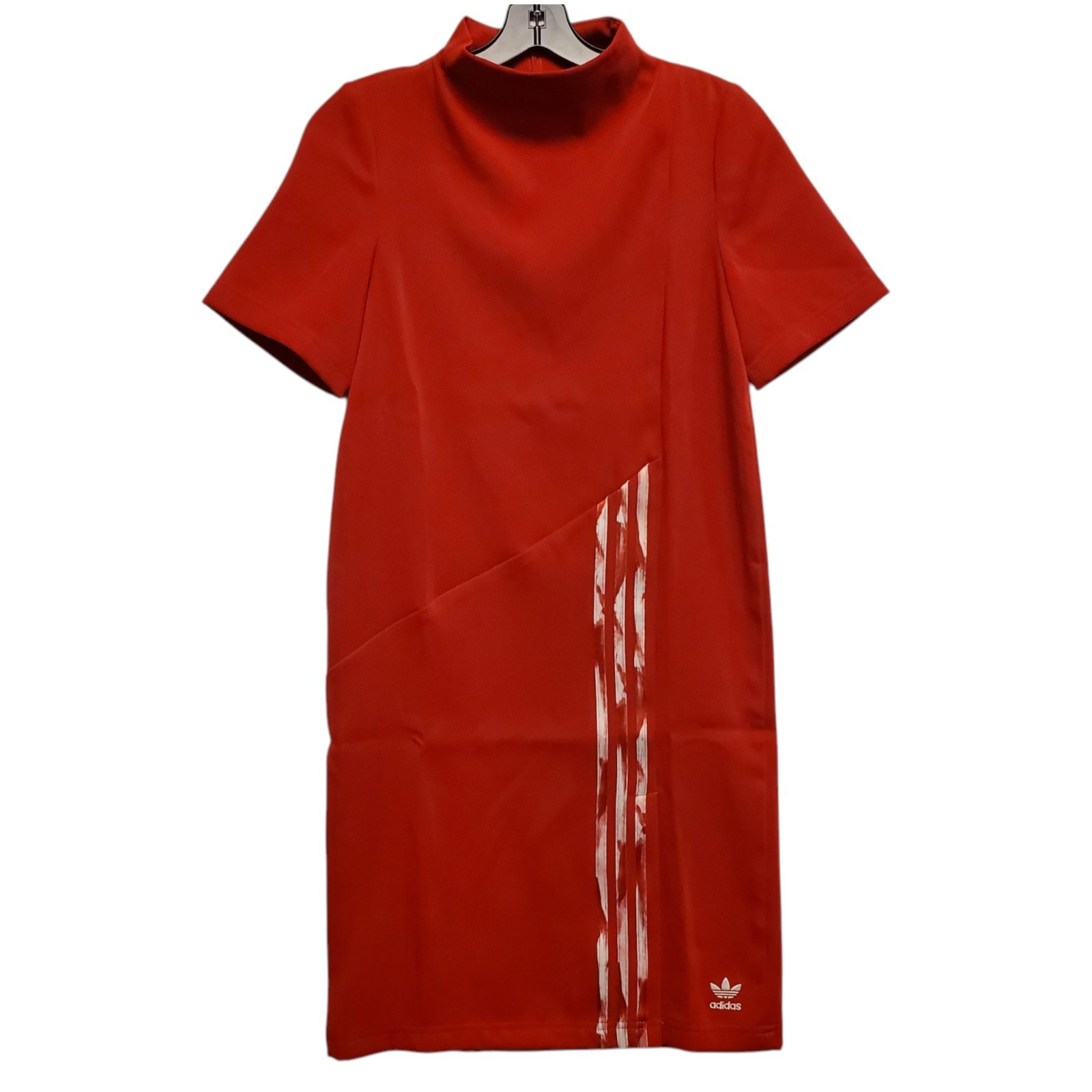 ADIDAS x DANIELLE CATHARI Dress Womens XS Scarlet Red Casual 3 Stripes FN2783