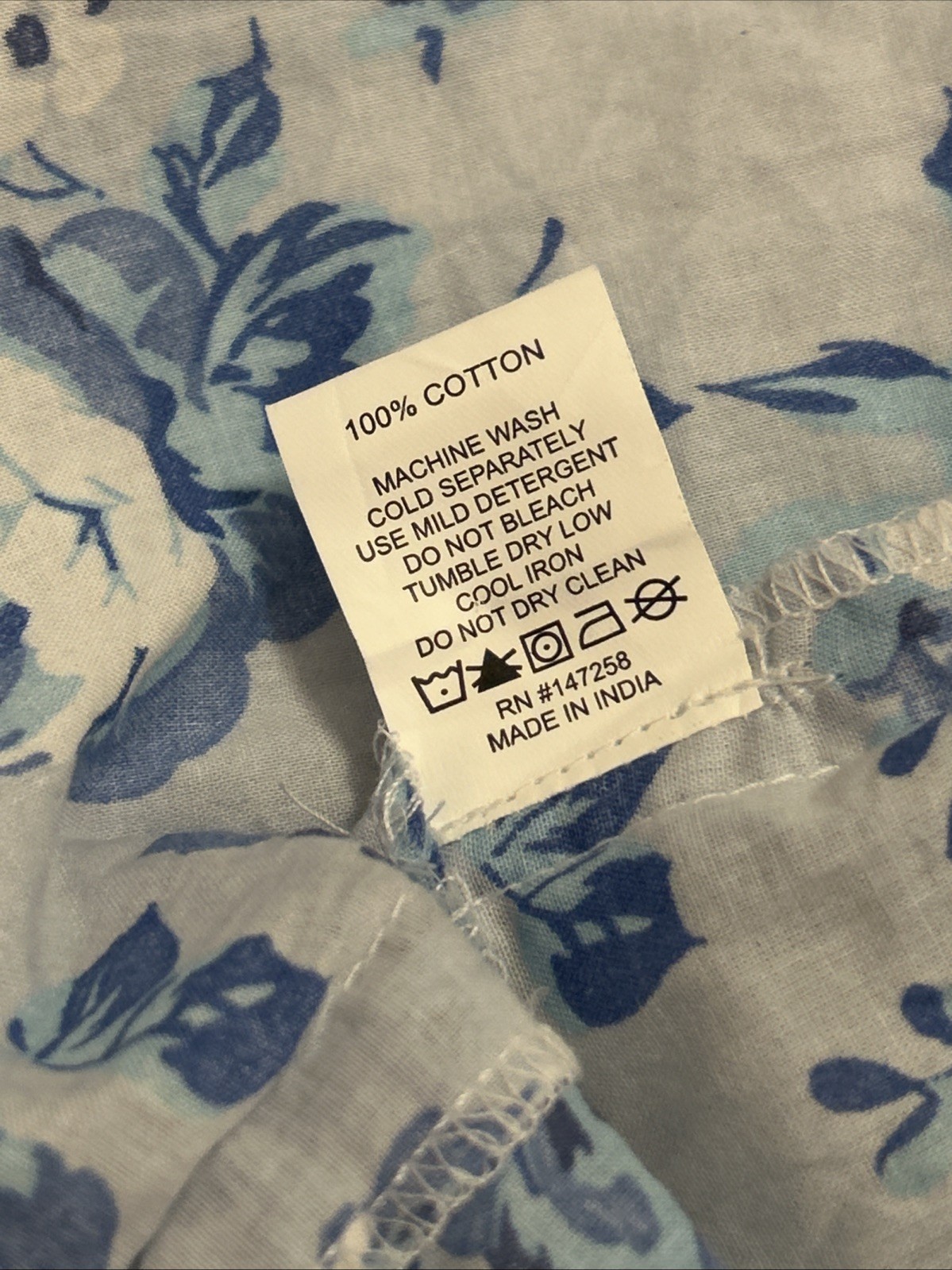 Simply Southern Medium Blue Puff Sleeve Savannah Maxi Dress Flower Cotton Boho