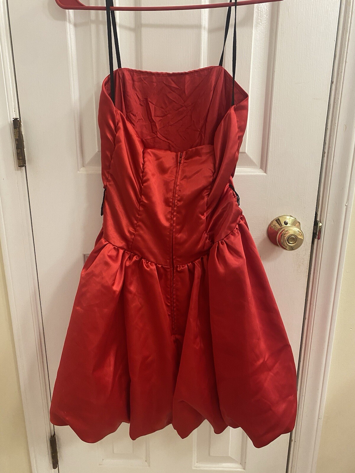 Red cocktail bubble dress