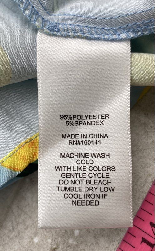 Juicy Couture Womens Multicolor Lemon Squeeze Sleeveless Shift Dress Size Large