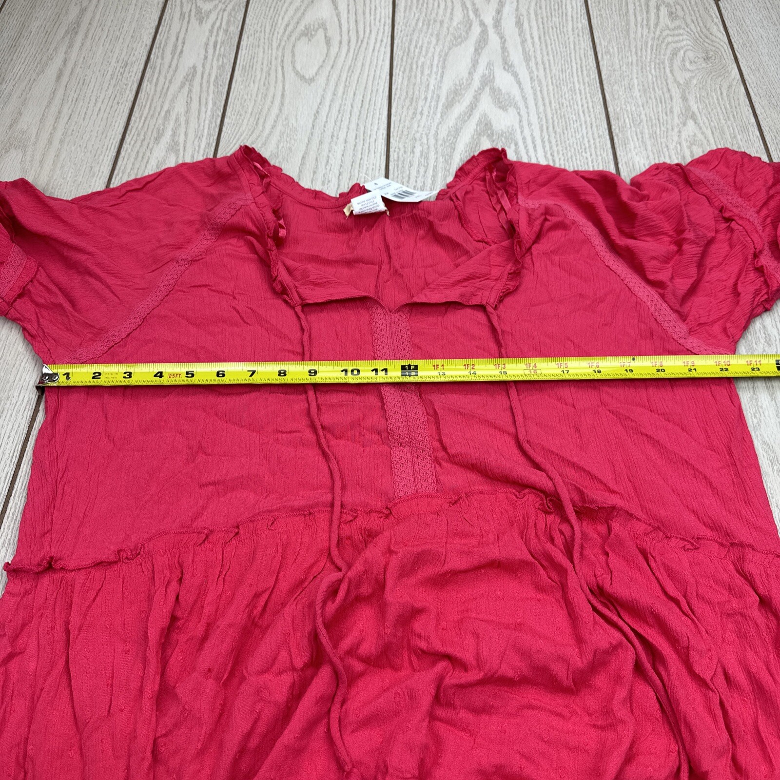 Sweet Magnolia Maxi Tapered Tie Front Dress Size XXL Pink New