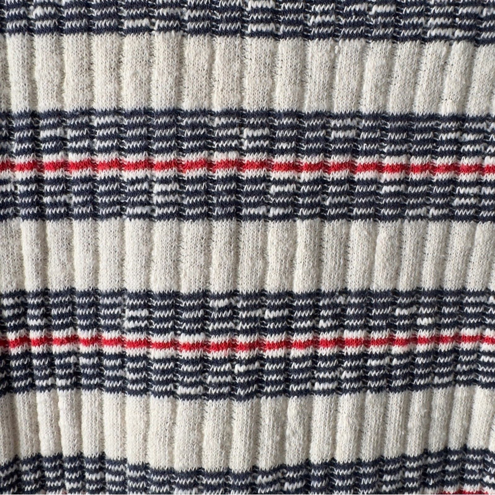 Madewell Ribbed Striped Knit Dress Short Sleeve Bodycon crew neck preppy buttons