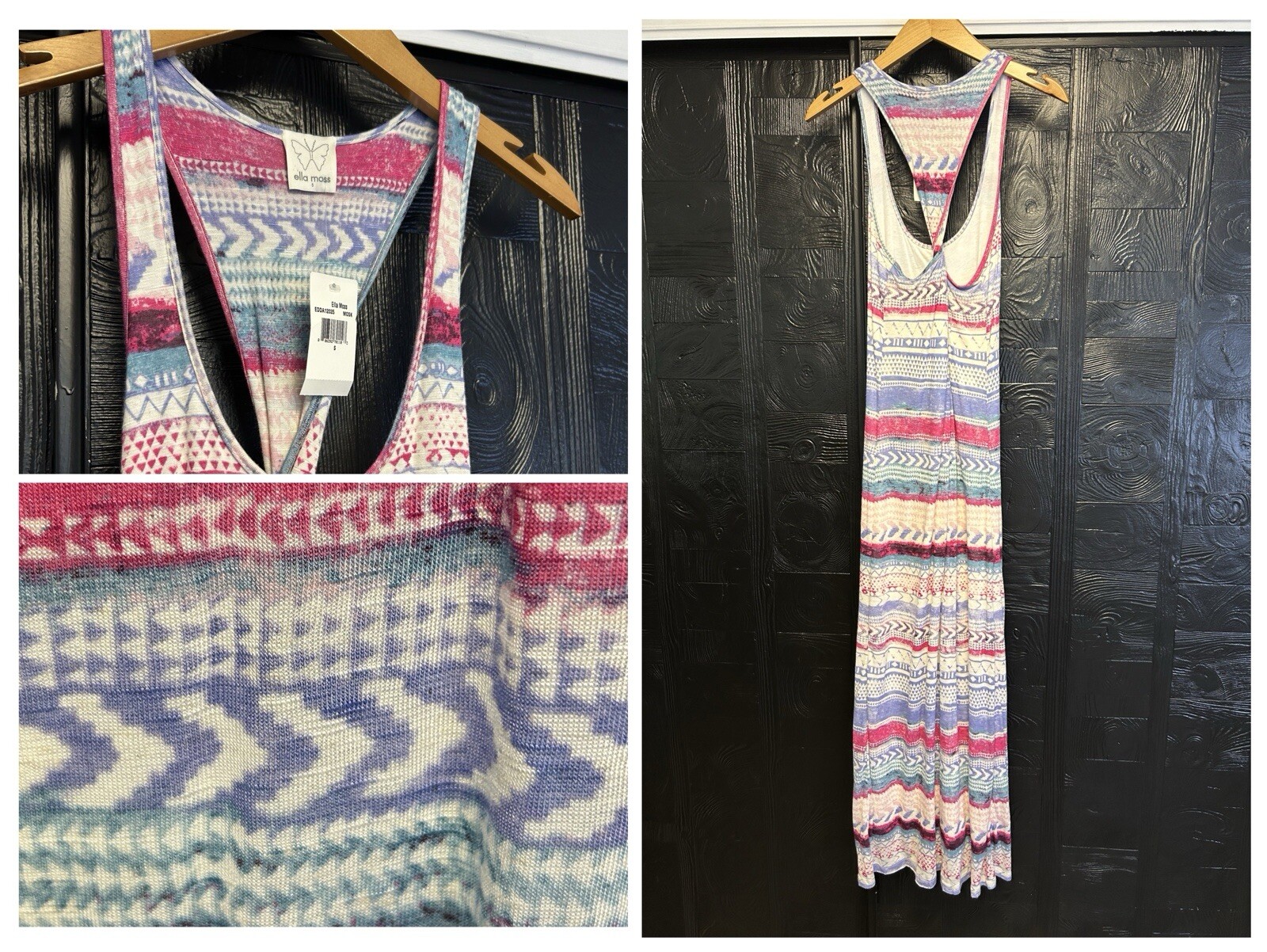 Ella Moss Anthropologie NWT Maxi Dress Size Small Southwestern‎ Festival Beach
