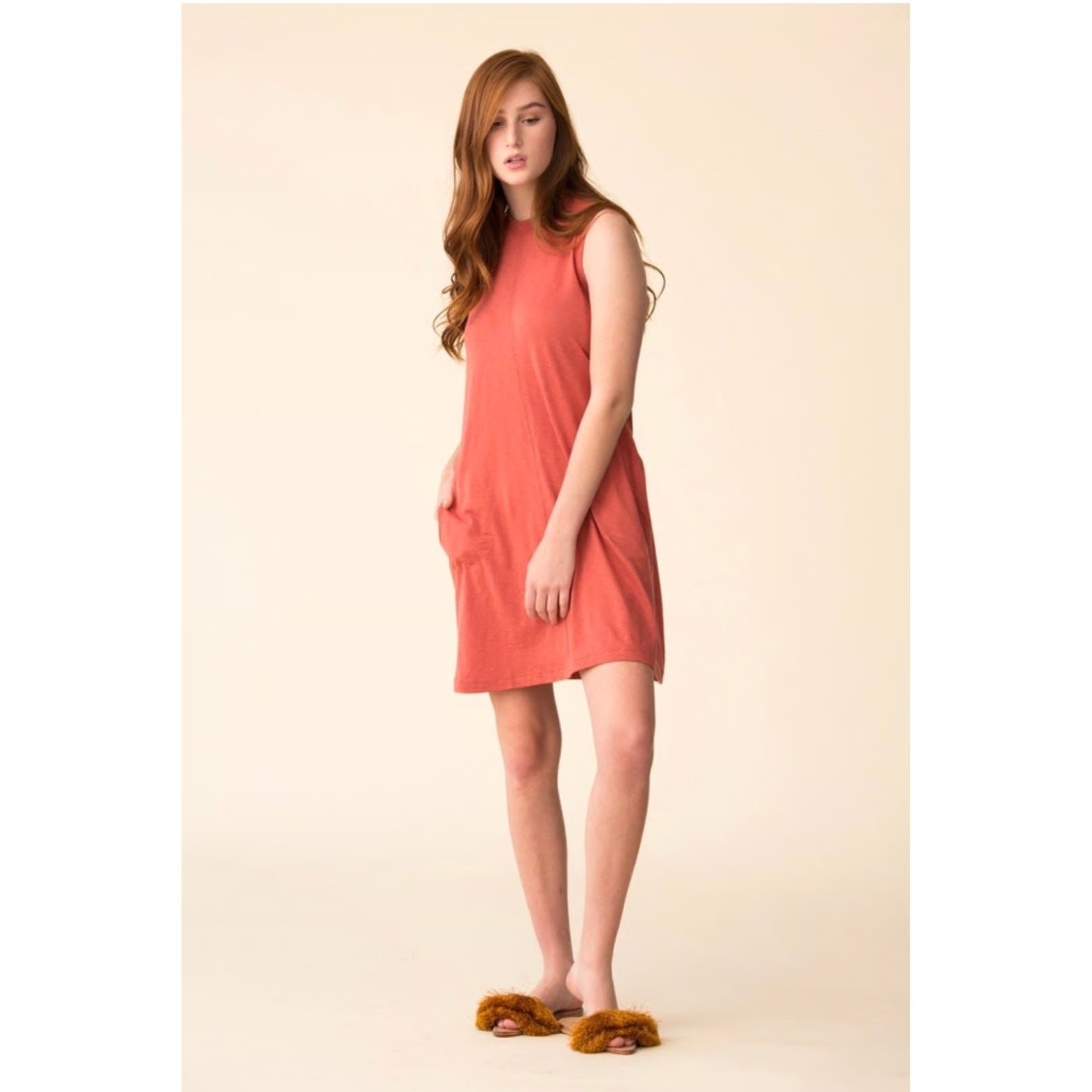ATM Anthony Thomas Melillo Slub Jersey Tank Dress M Minimalist Comfort Capsule
