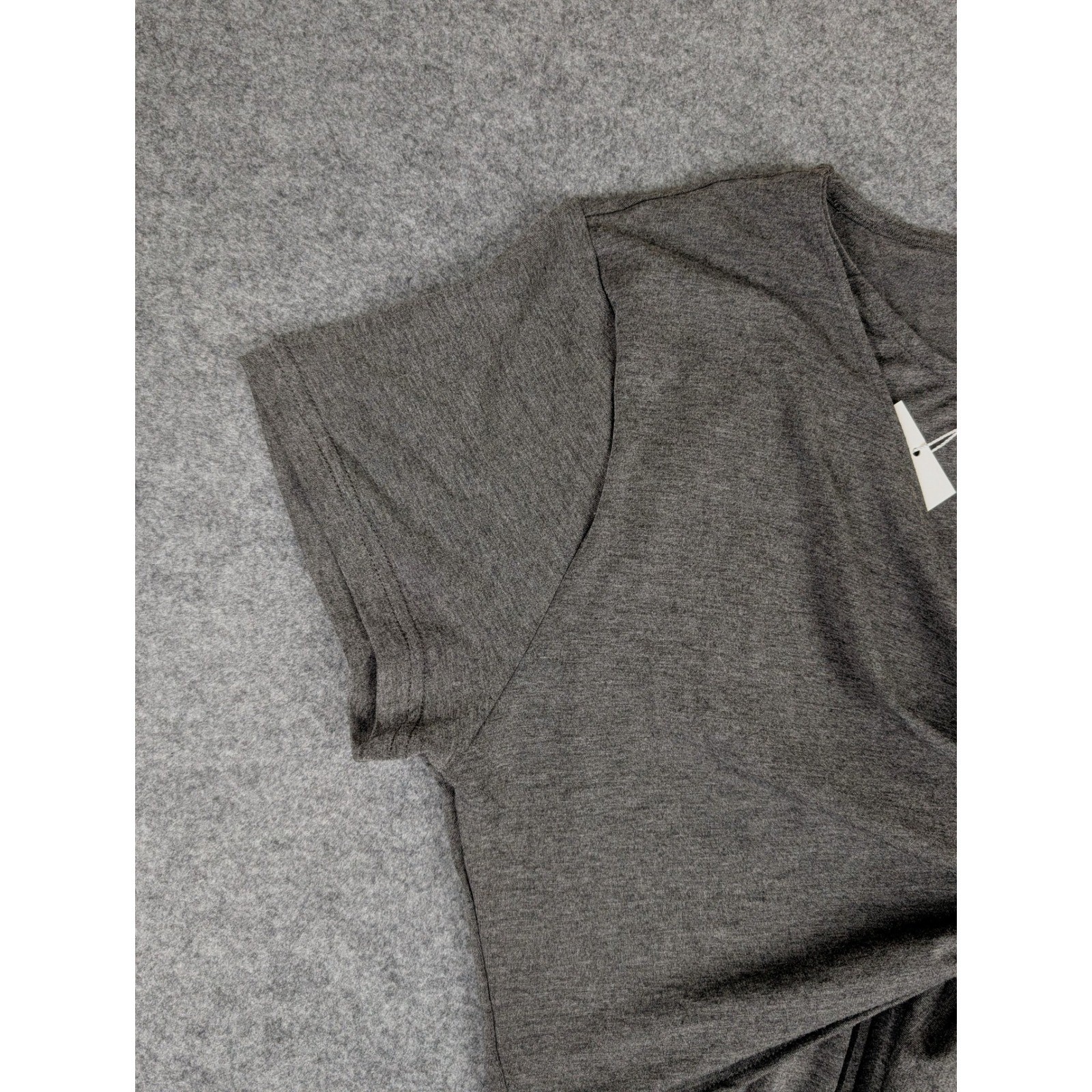 Sofsy Maternity Nursing Dress Heather Grey Tie Front Short Sleeve XL NWT