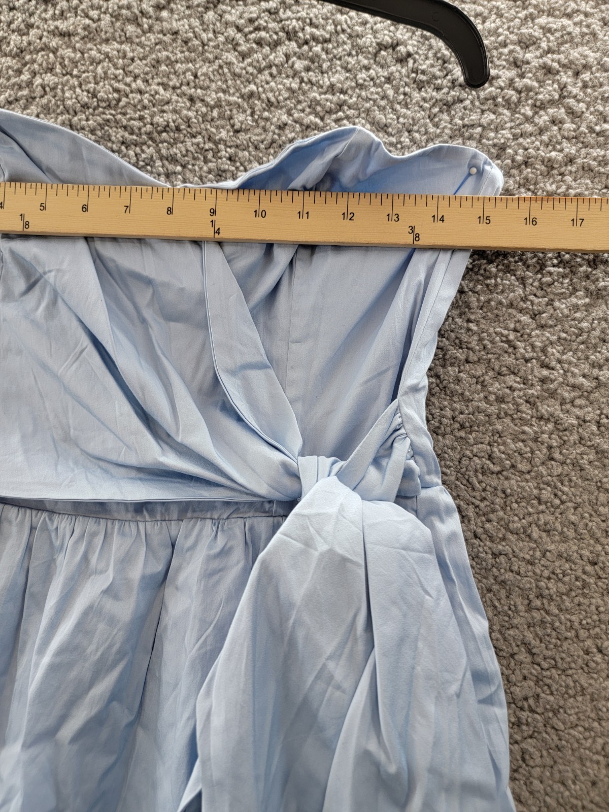 French Connection Florida Summer Dress Women’s 8 Cashmere Blue Back Zip Closure
