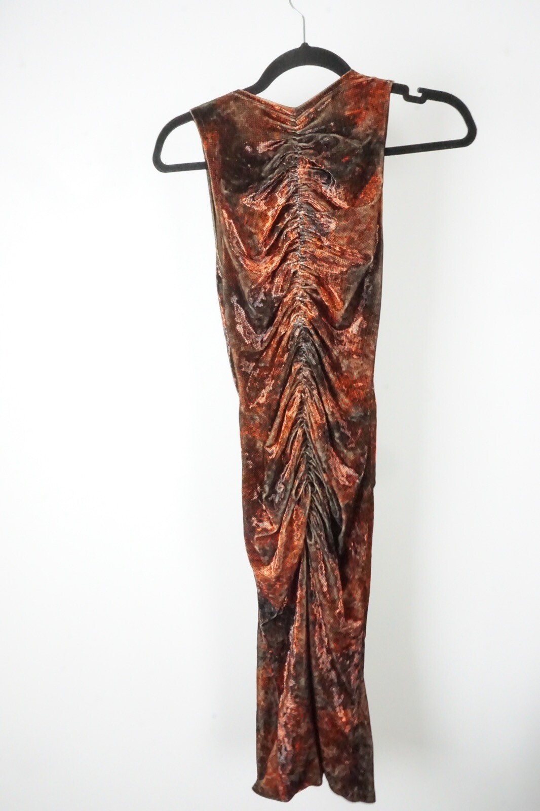 Giorgio Armani Orange Black Viscose Blend Dress 2 US 38eu BRAND NEW