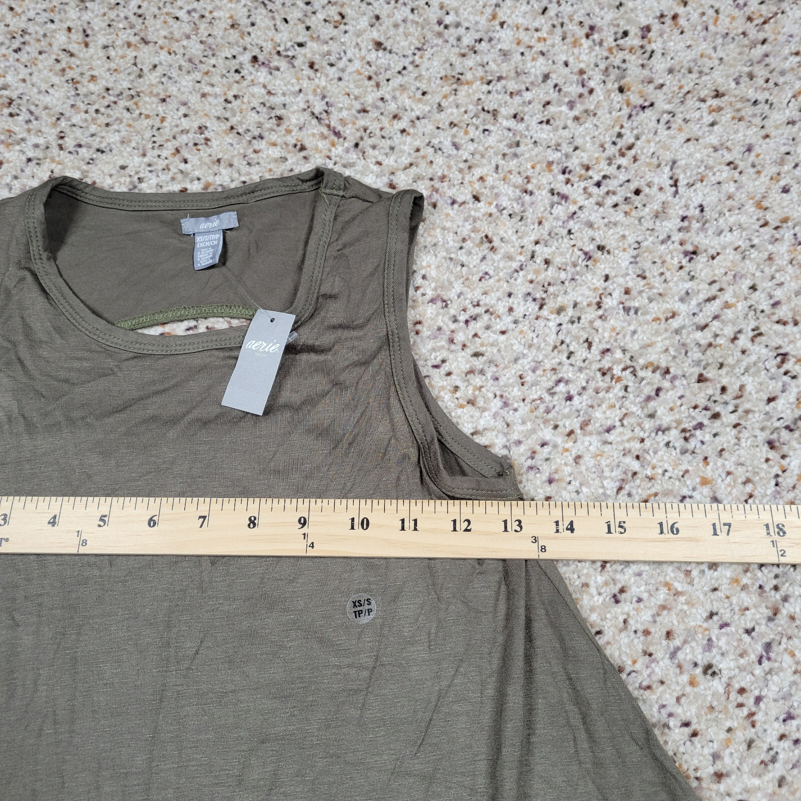 Aerie Dress Womens Extra Small Green Flared Pullover Lightweight Outdoors NEW A1