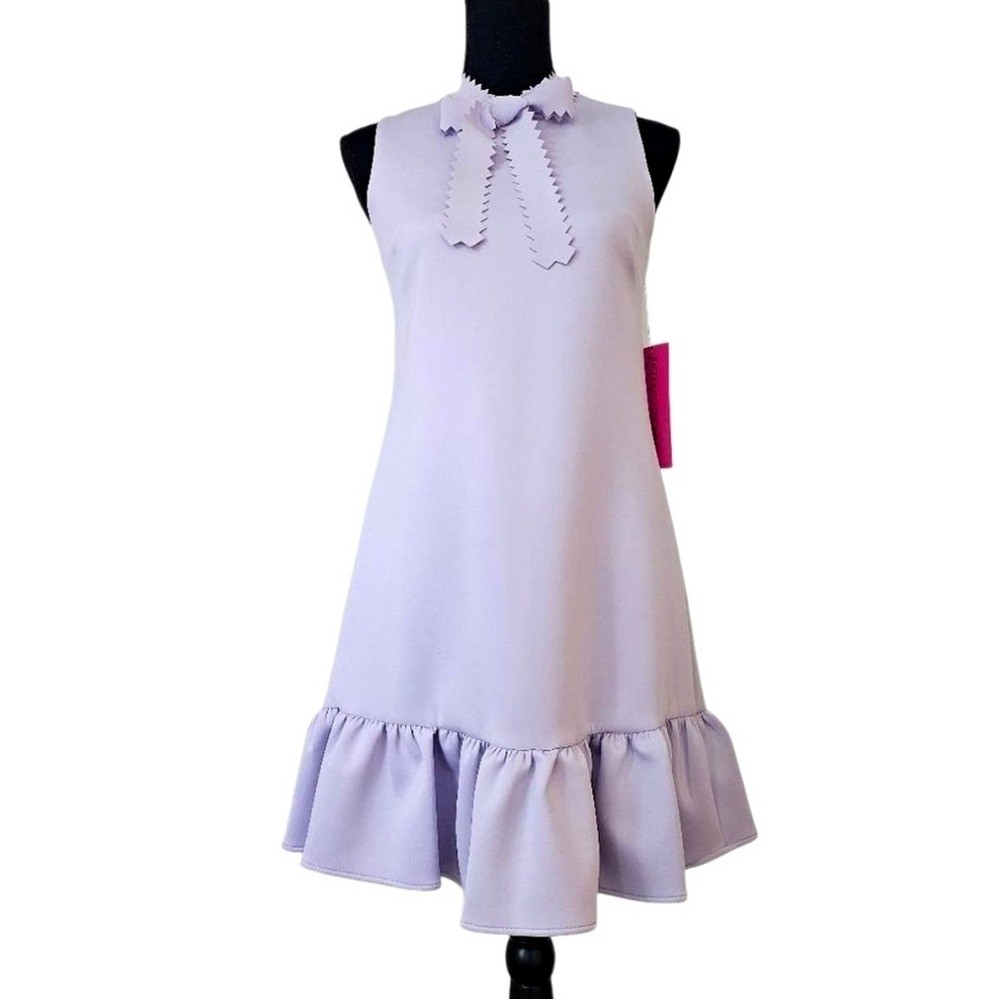 BETSEY JOHNSON Women’s Berry Frosting Sleeveless Ruffle Hem Dress. Sz 2