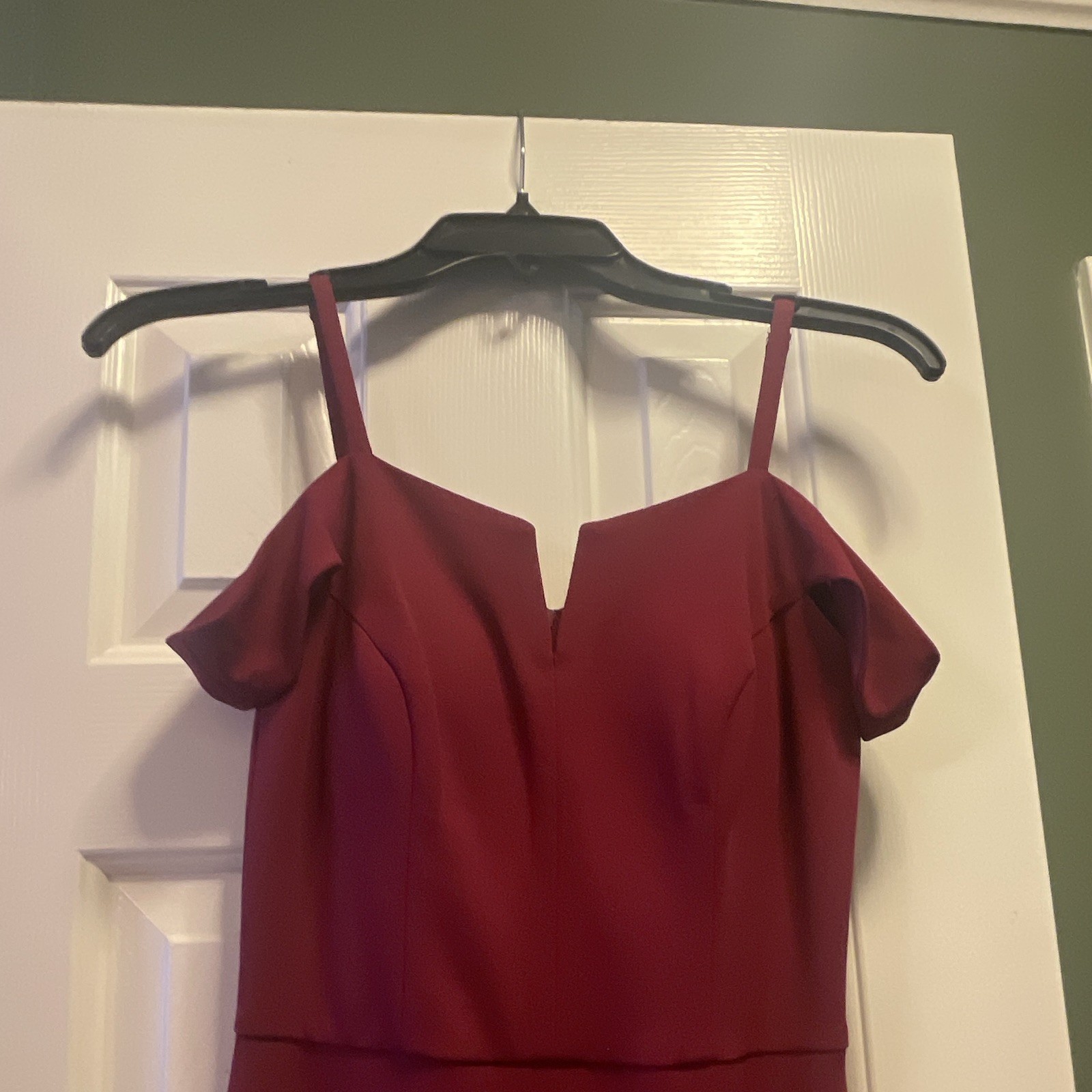 BCX Junior Red Dress Size 1 Fit & Flare Spaghetti Strap