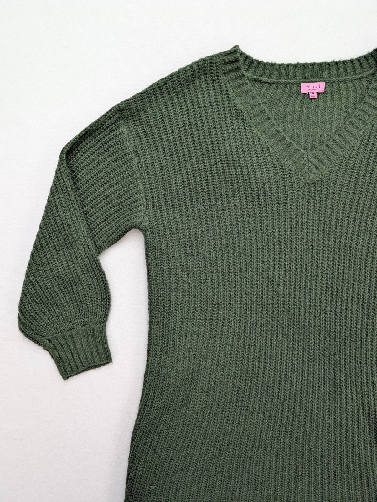 Mi Ami for Francesca’s Women’s Sweater Dress Size M Green
