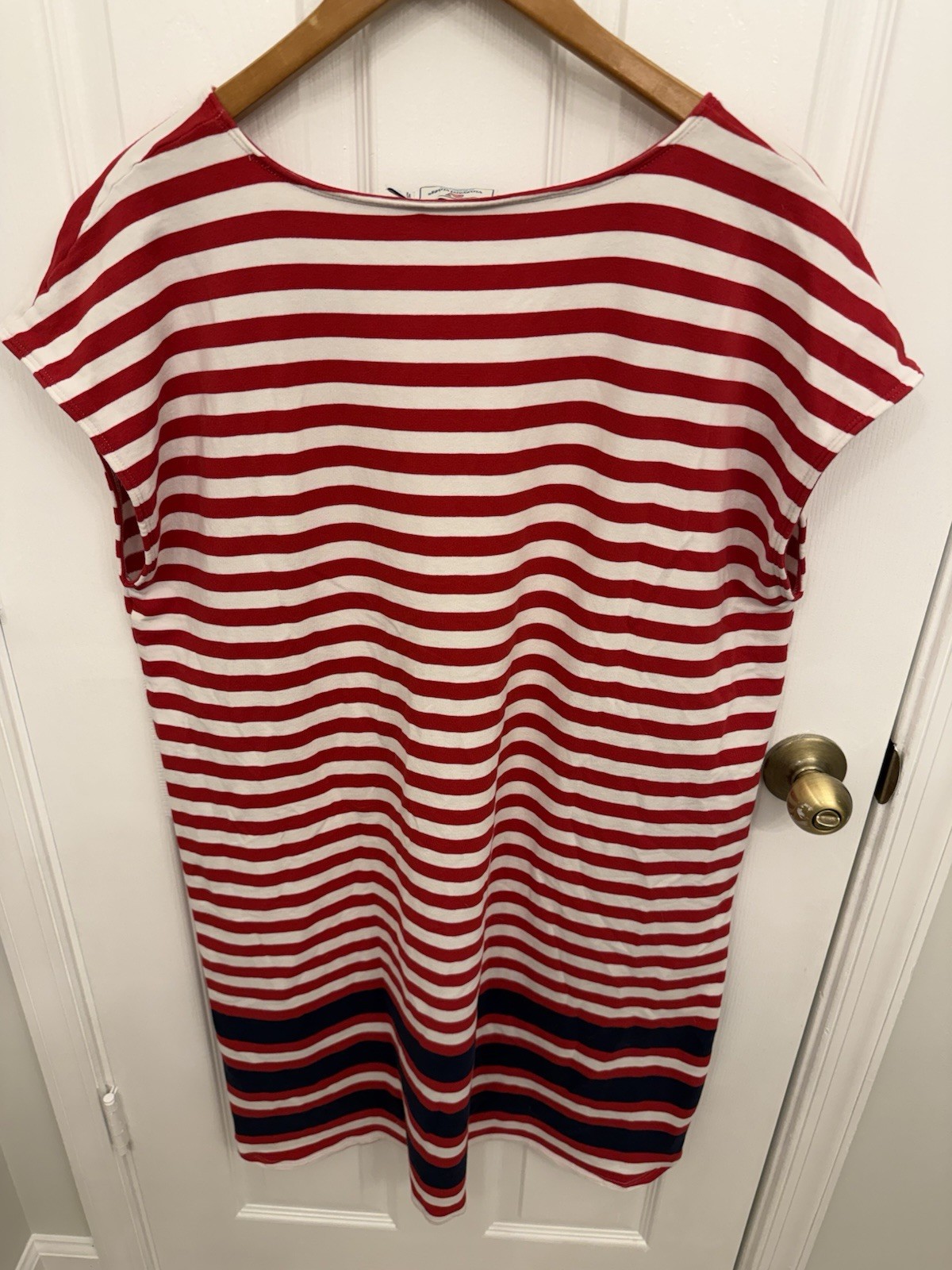 Vineyard Vines Performance UPF 50 Americana Striped Dress Lighthouse Women’s XL