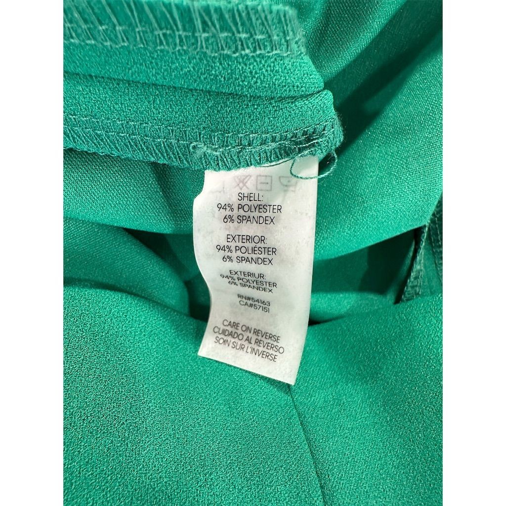 Calvin Klein Women’s Green Ruffle Sleeve Sheath Dress Size 2