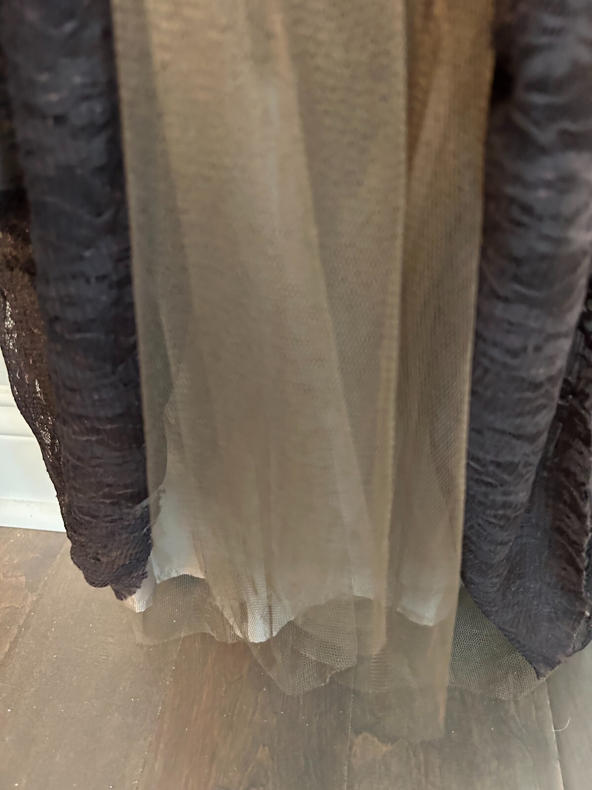 RYU Women’s Size S Small Boho Brown Lace overlay Lined Dress