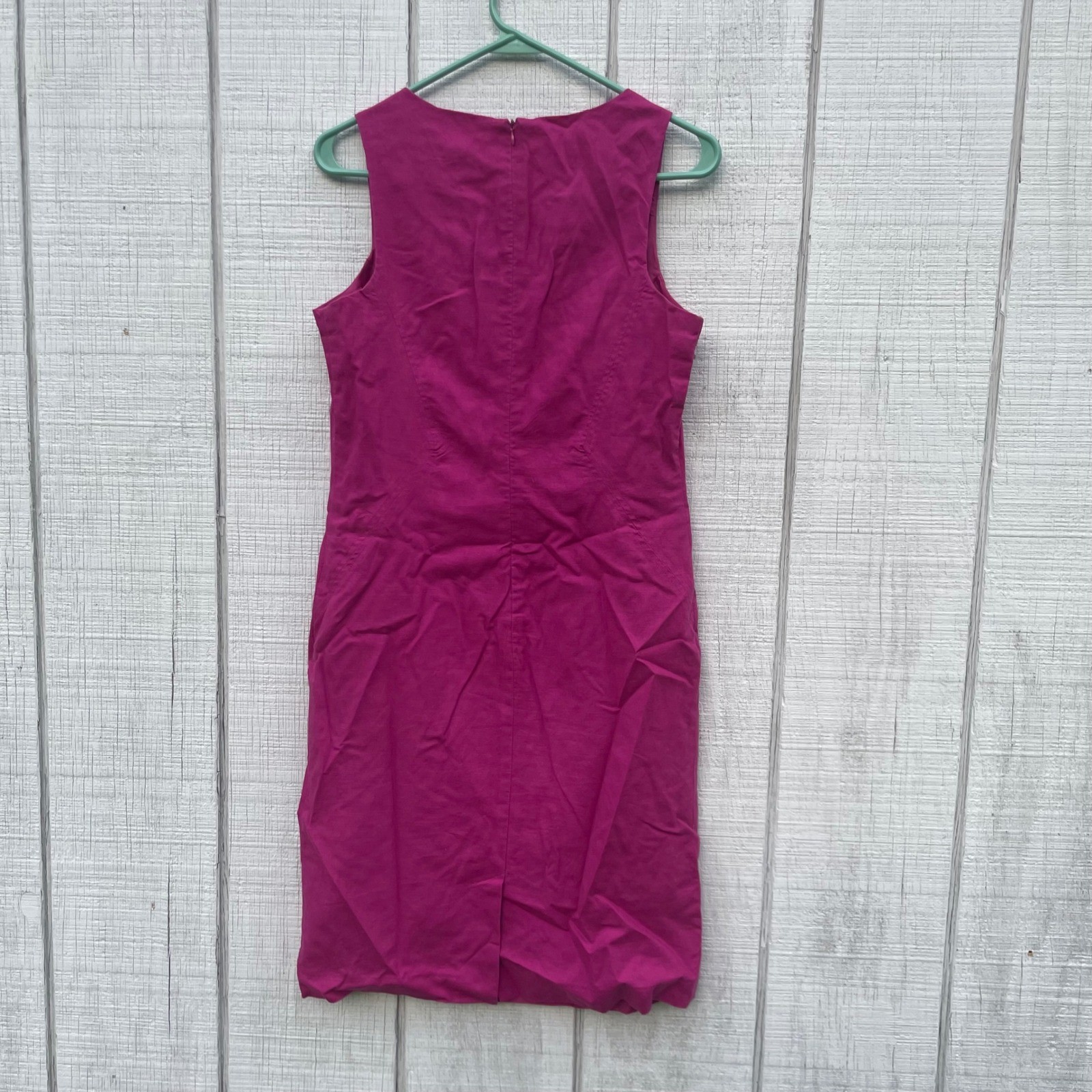 JG Hook Linen Blend Dress Sleeveless Casual Career sleeveless Fuchsia 4P summer