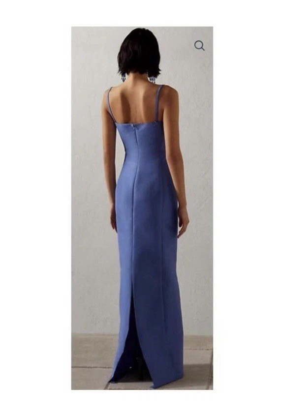 Ralph Lauren Collection Purple Label Krystina Faille Evening Dress Size 20